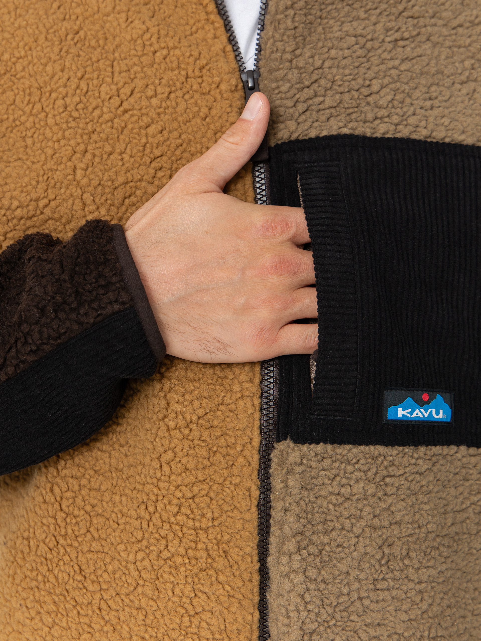 Чоловічий Флісовий светр Kavu Wayside (wild wood block)