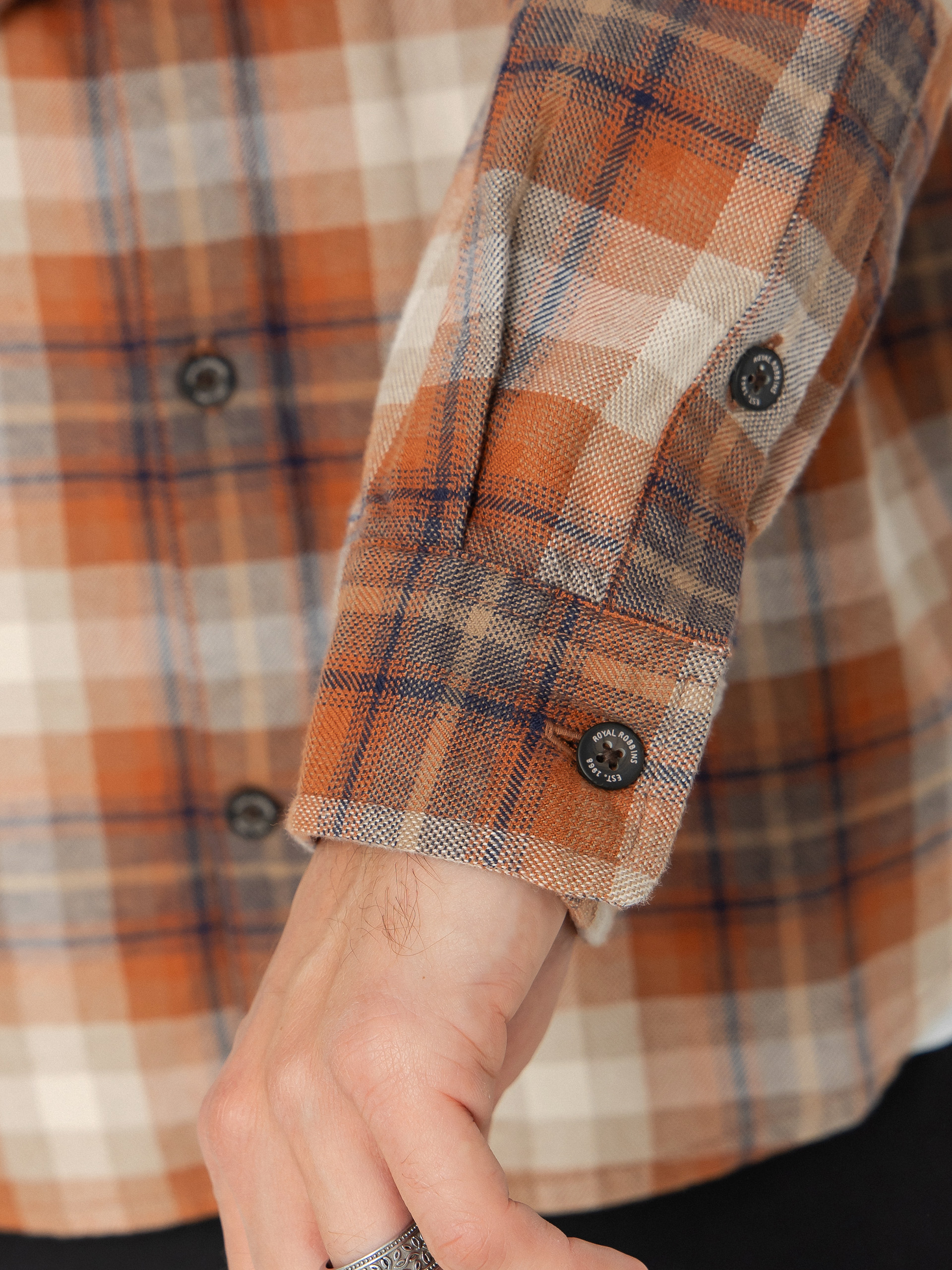 Сорочка Royal Robbins Lieback Organic Cotton Flannel (rust brown dipsea pld)