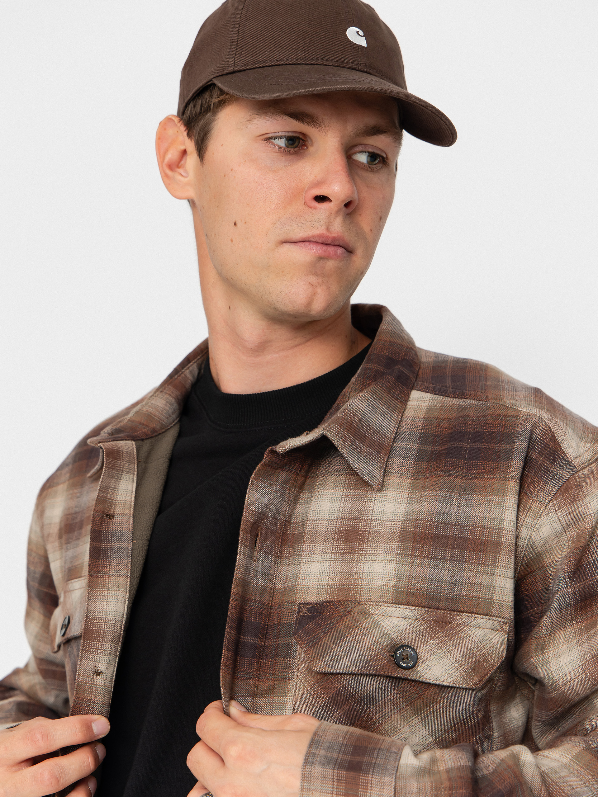Сорочка Royal Robbins Snowcap Lined Flannel (seal brown tioga pld)