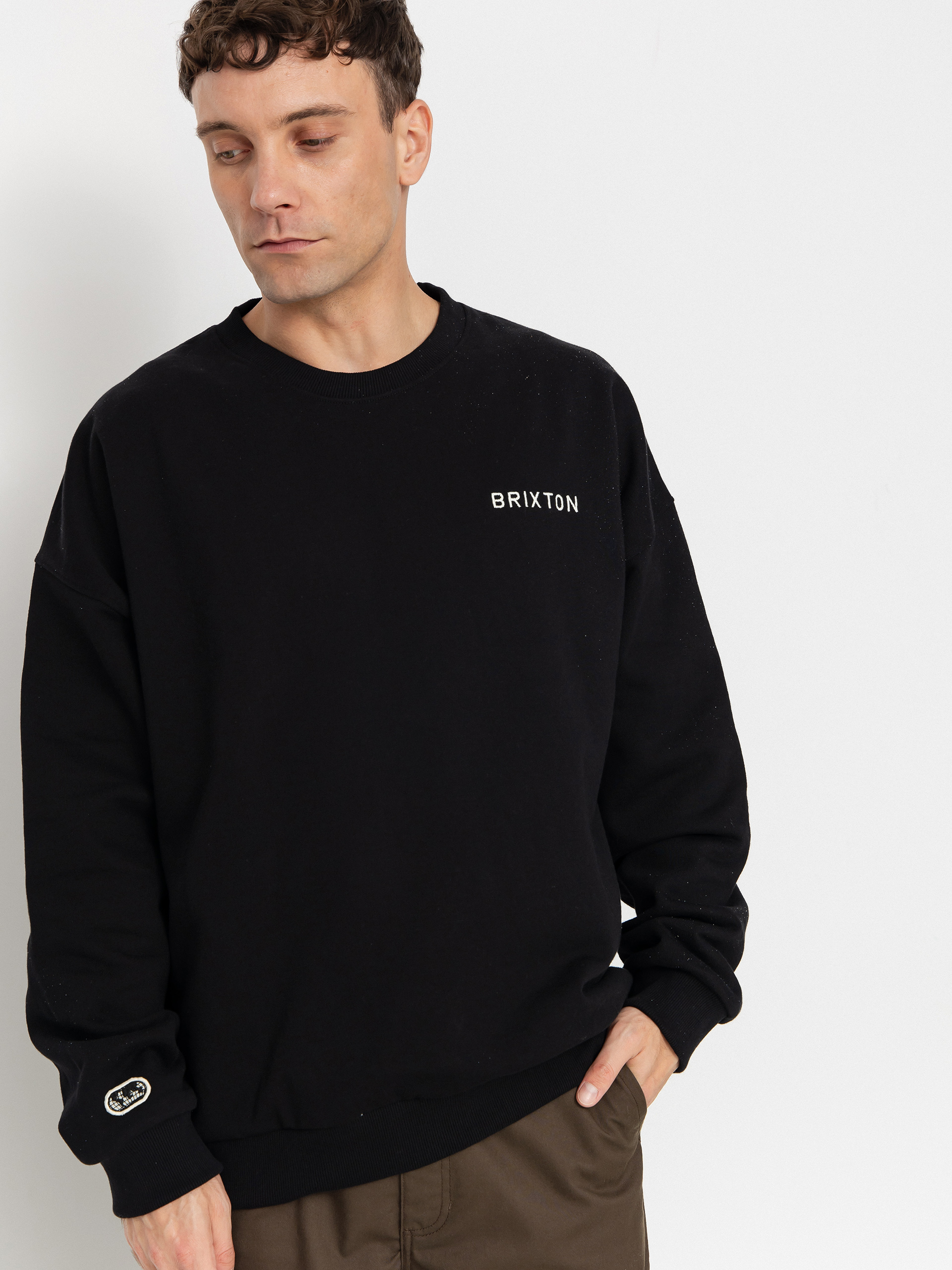 Світшот Brixton Embroidered Heavy Weight (black)