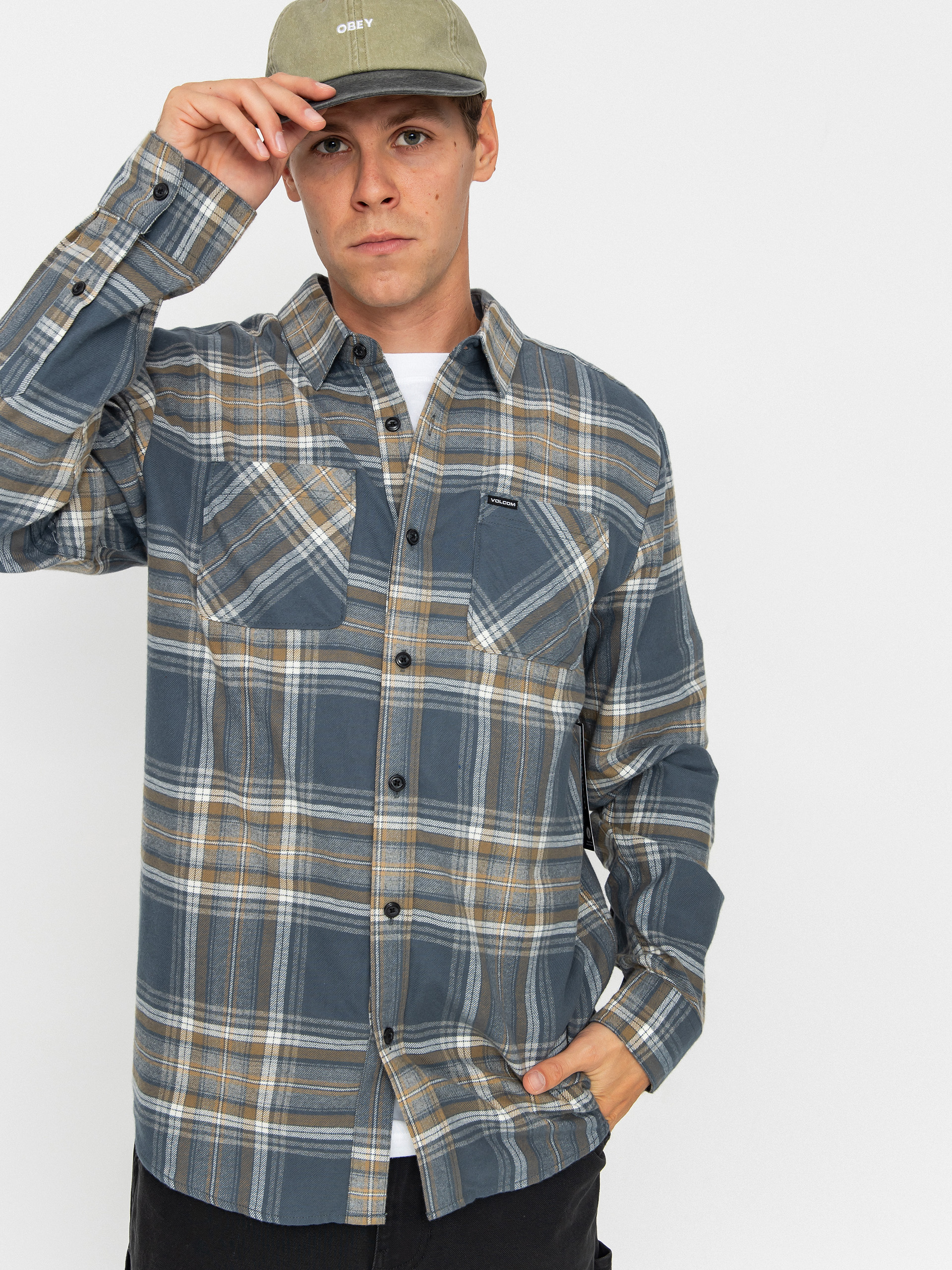 u0421u043eu0440u043eu0447u043au0430 Volcom Netastone Flannel (dark slate)