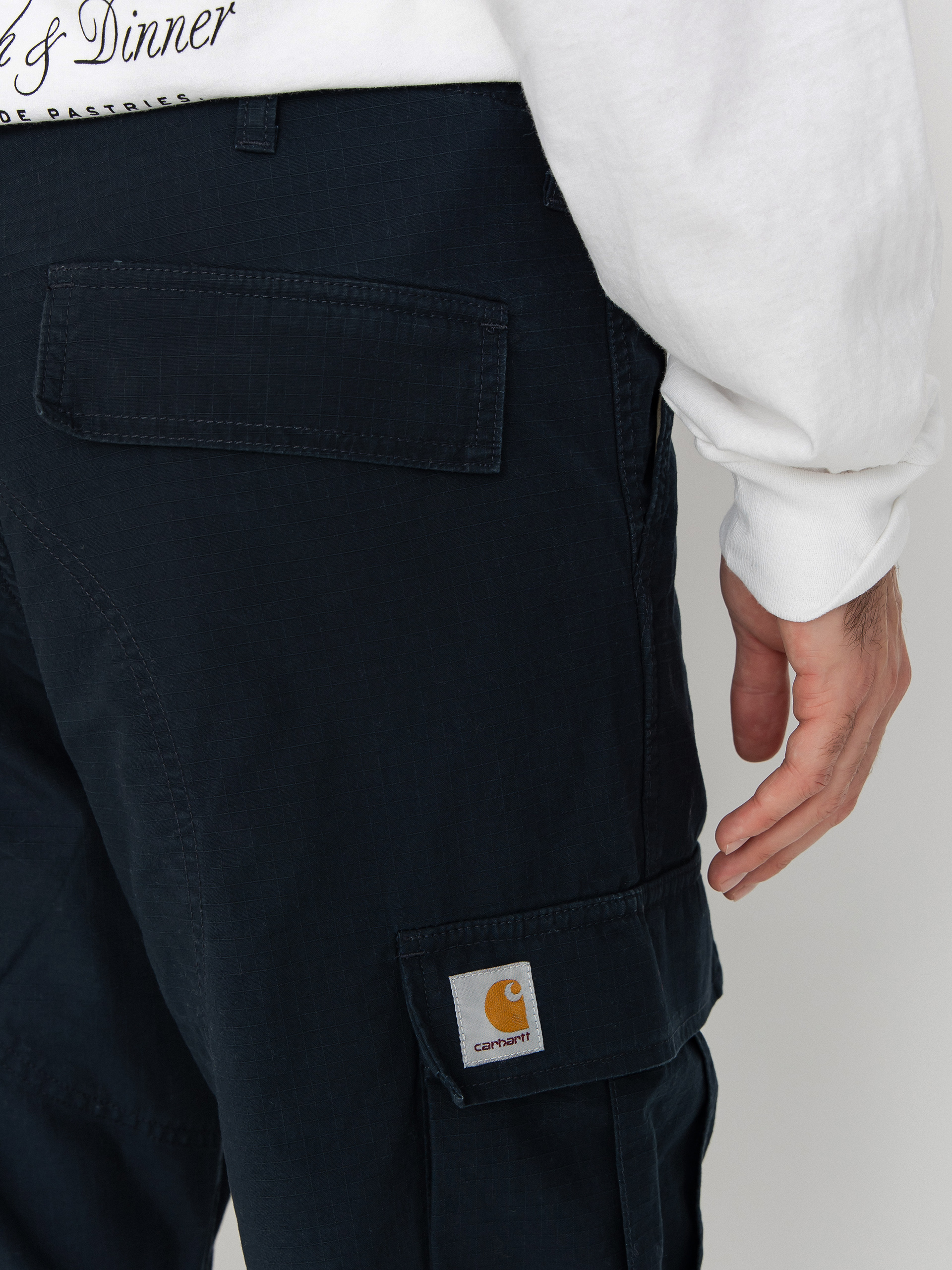 Штани Carhartt WIP Regular Cargo (deep night/rinsed)