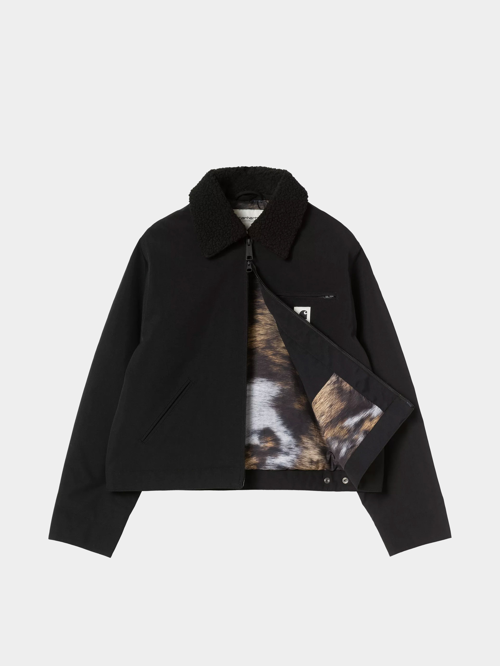 Куртка Carhartt WIP Newkirk Wmn (black/wild dog print)
