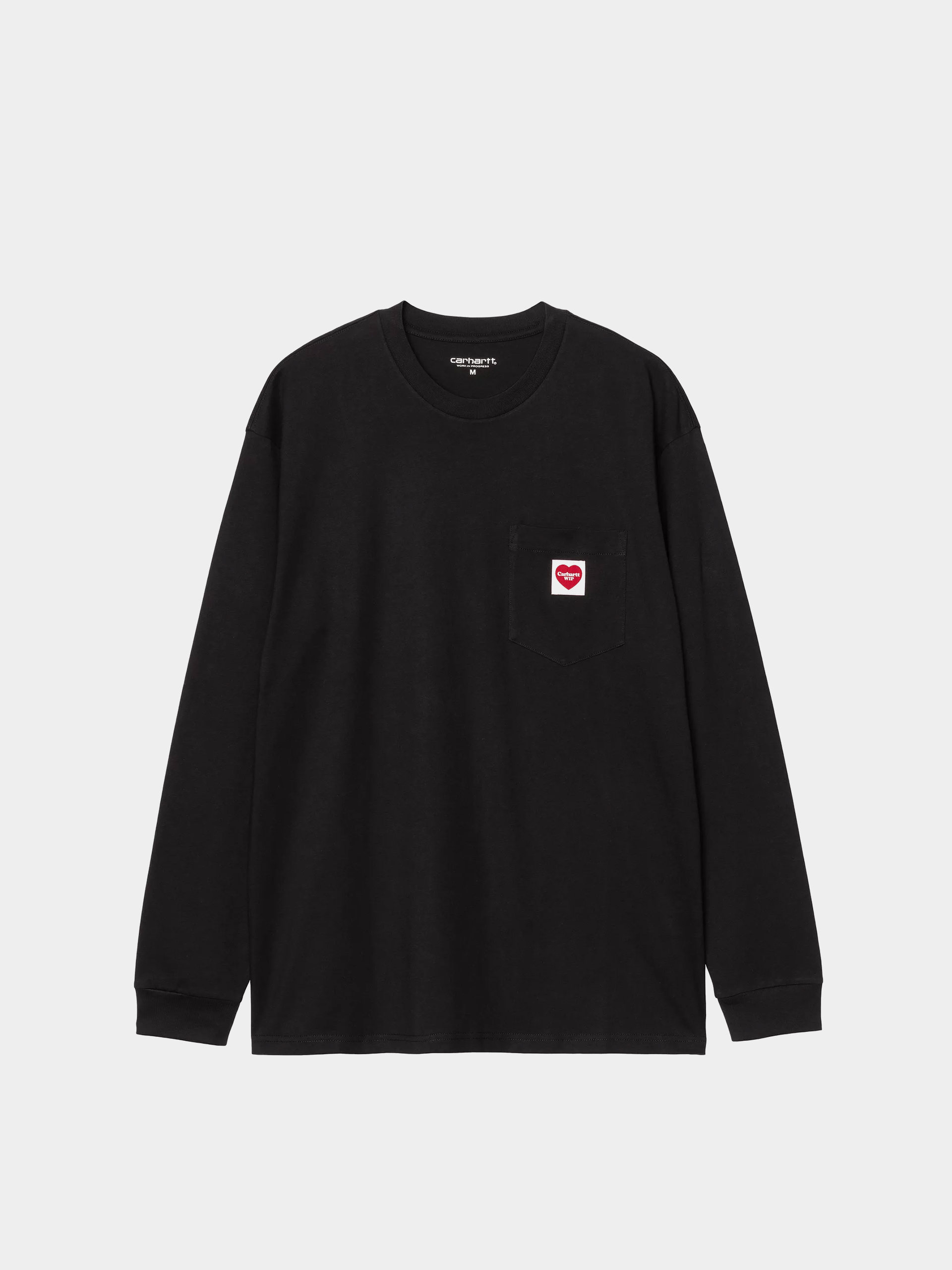 Лонгслів Carhartt WIP Pocket Heart (black/red)