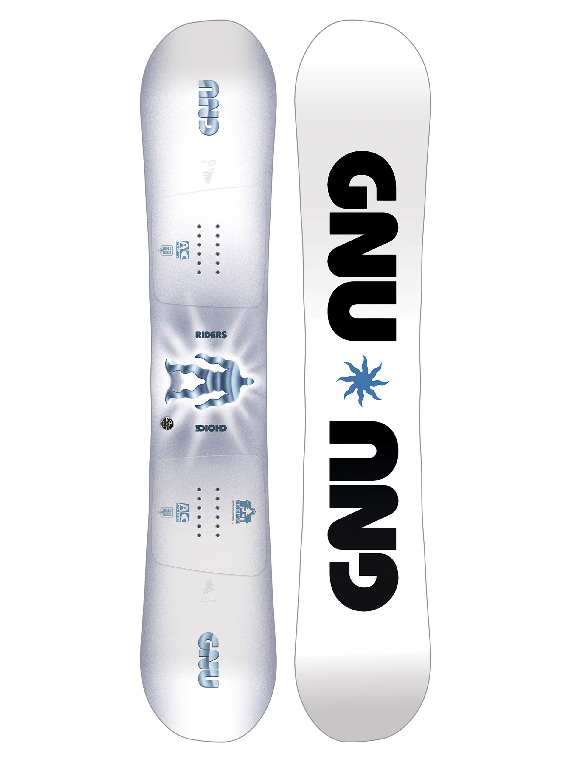 Чоловічий Сноуборд Gnu Riders Choice (white/black)
