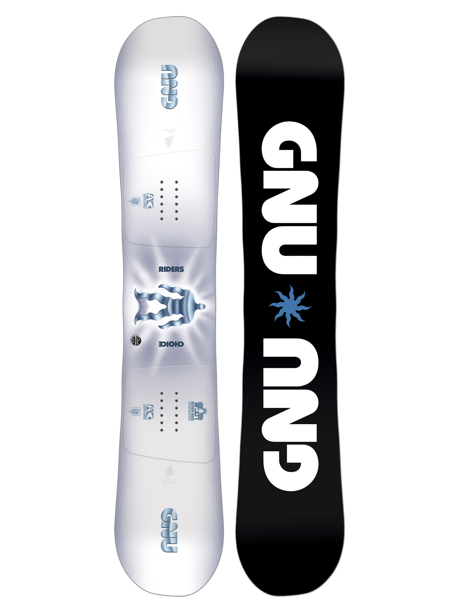 Чоловічий Сноуборд Gnu Riders Choice (black/white)
