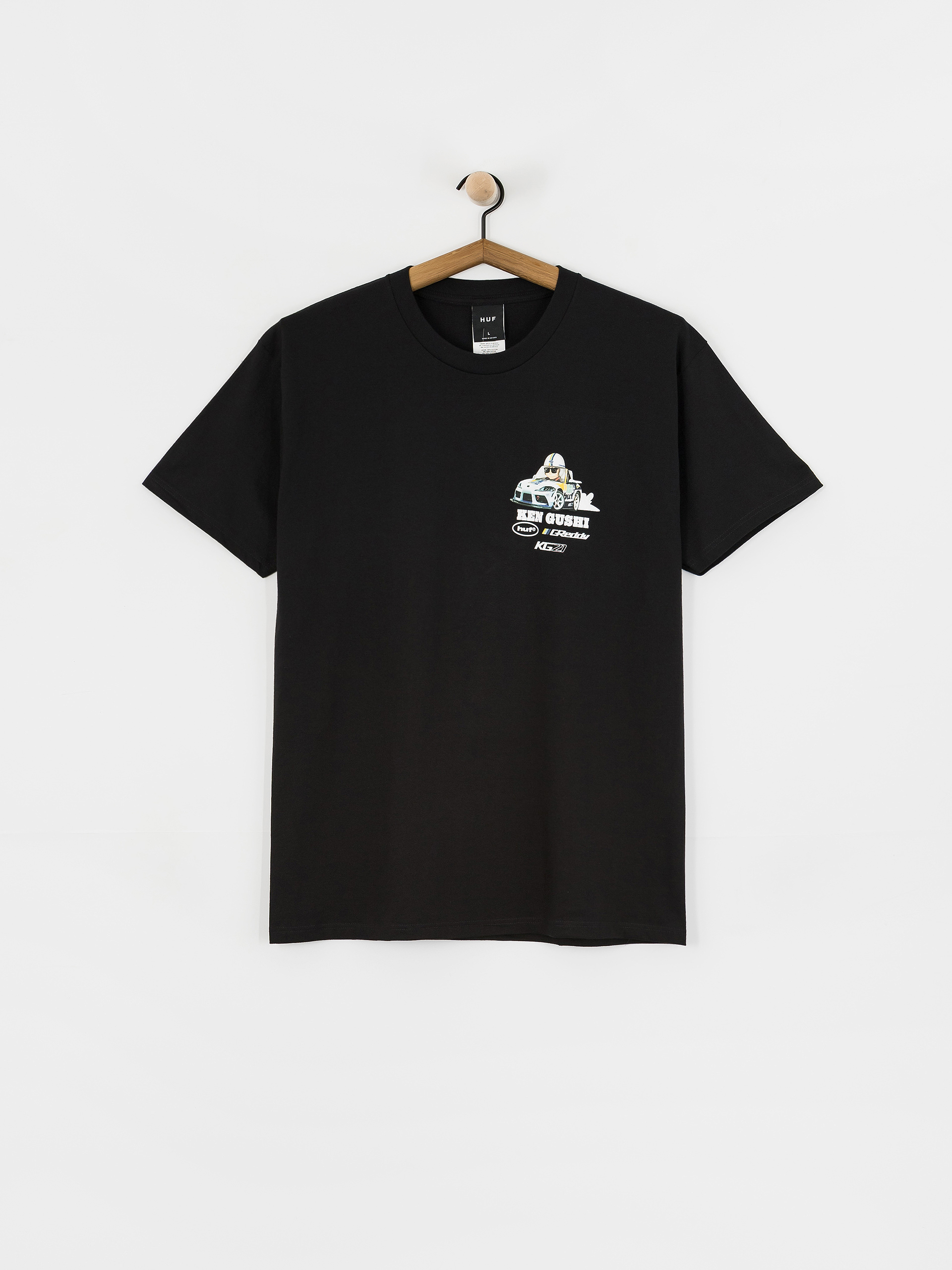Футболка HUF X Greddy Gushi (black)