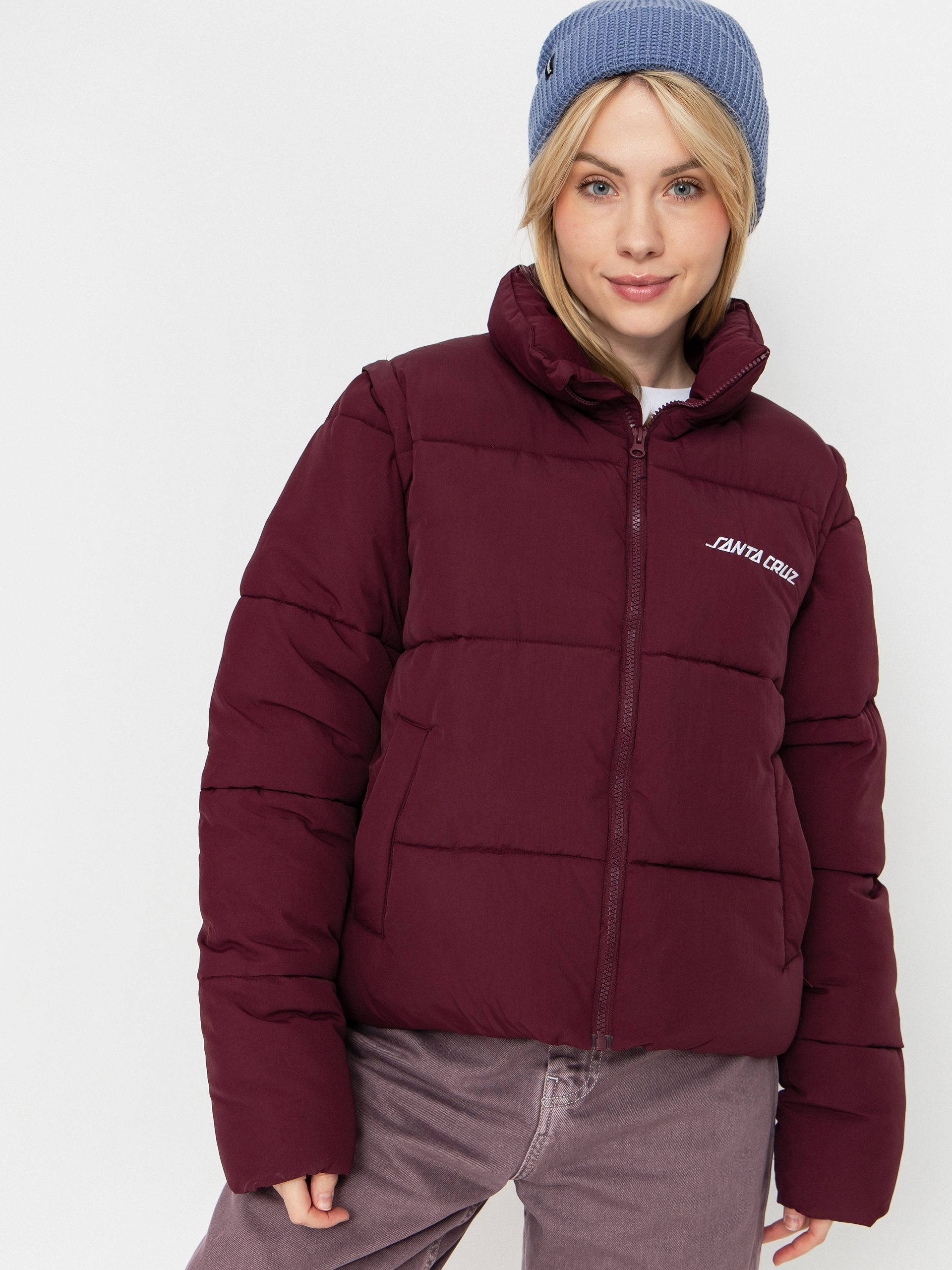 Куртка Santa Cruz Strip 2 In 1 Quilted Wmn - бордовий (dark cherry)