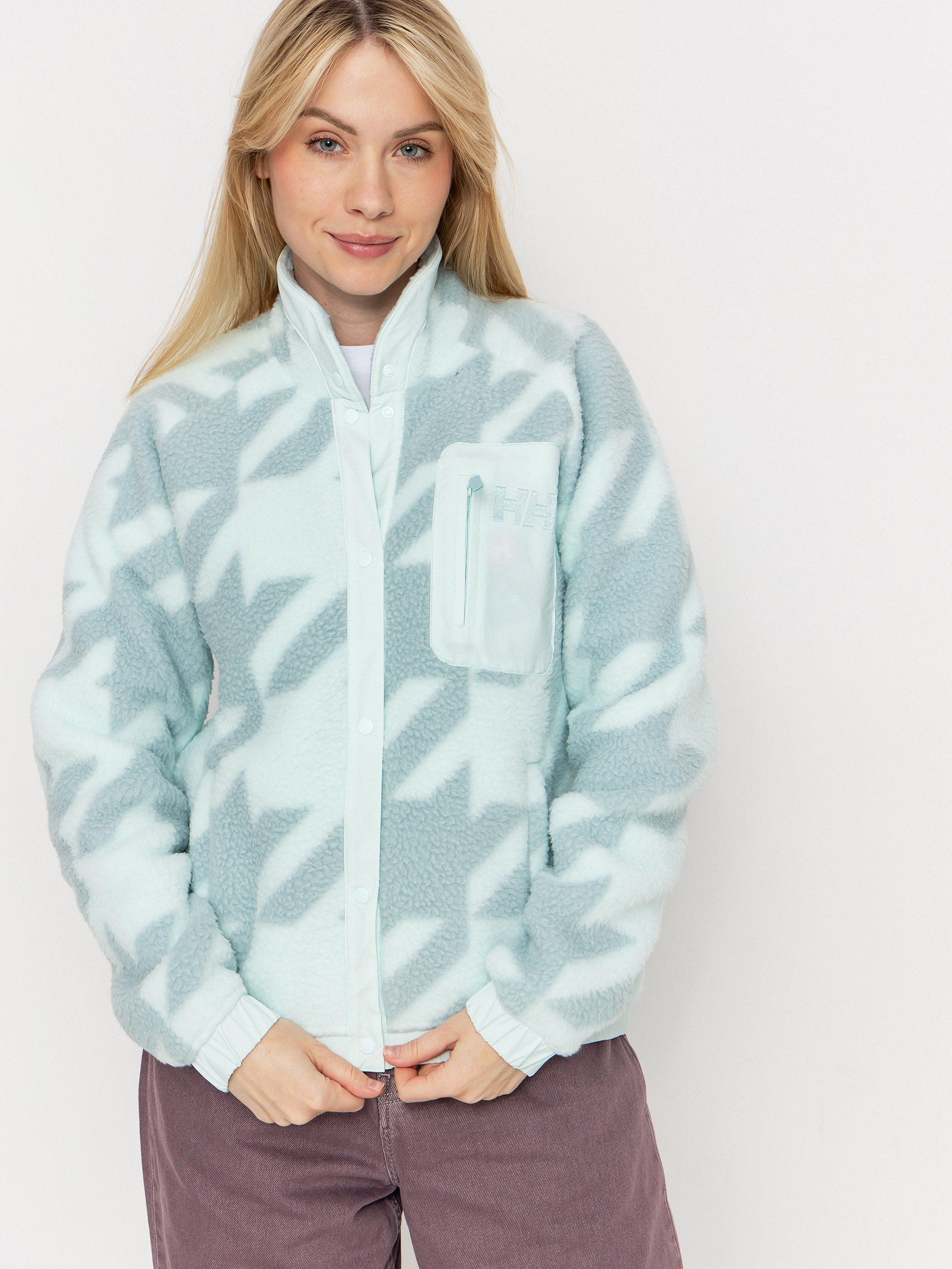 Флісовий светр Helly Hansen Imperial Printed Pile Snap Wmn