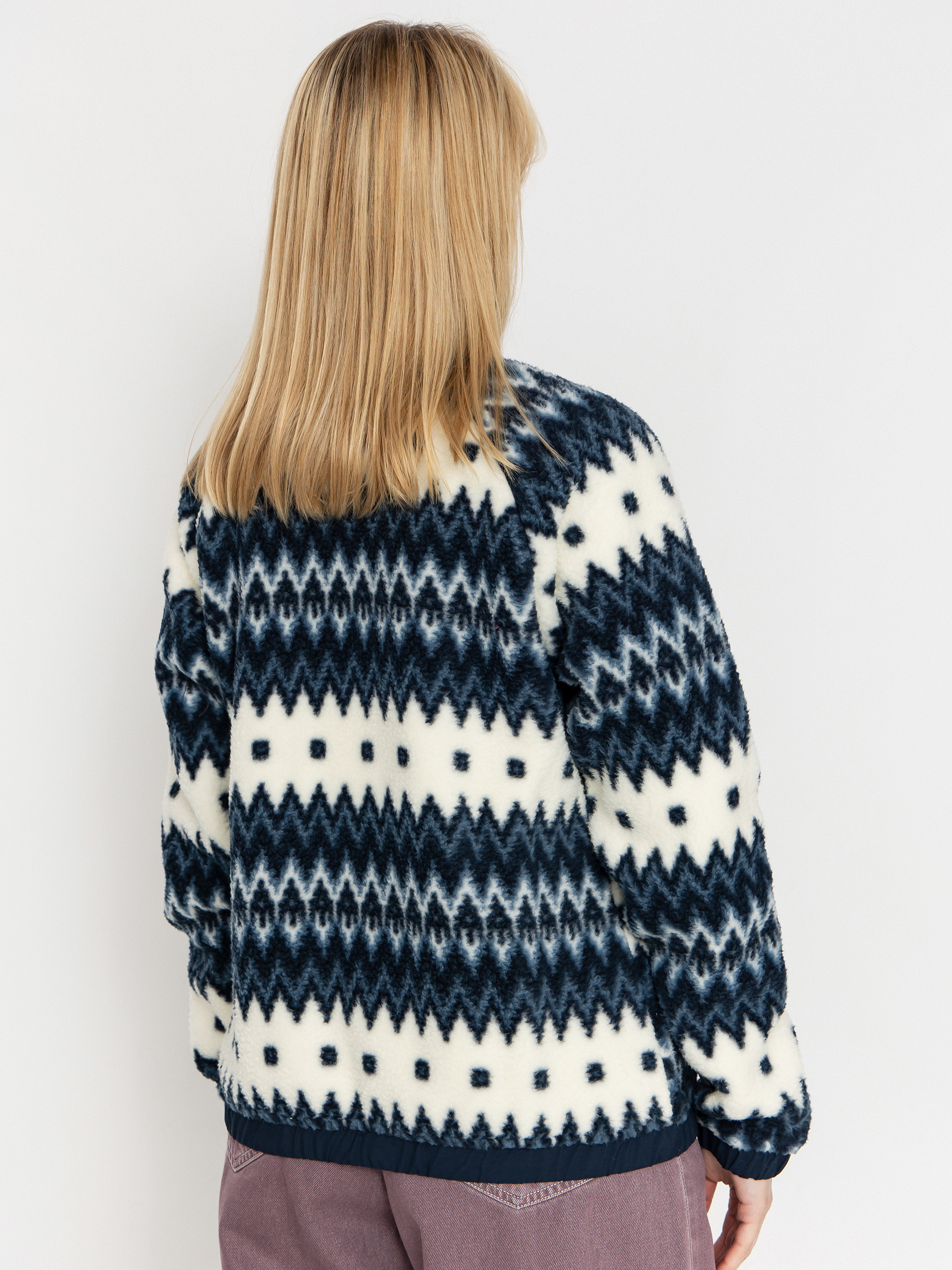 Жіночий Флісовий светр Helly Hansen Imperial Printed Pile Snap (navy nordic aop)