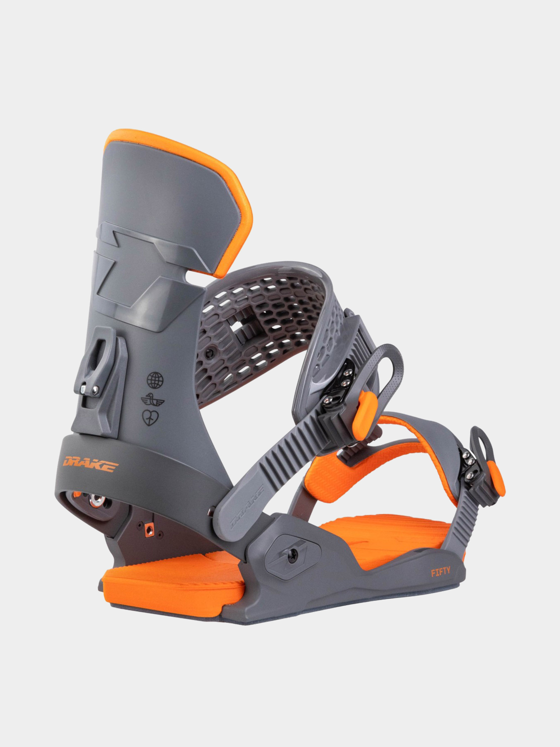 Сноубордичні кріплення Drake Fifty (dark grey/orange)