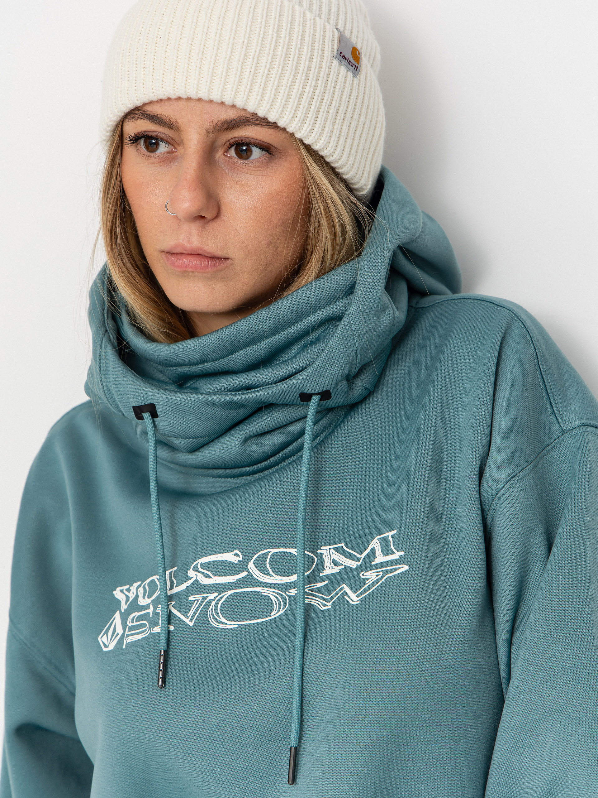 Худі Volcom Riding Hydro HD Wmn (arctic blue)