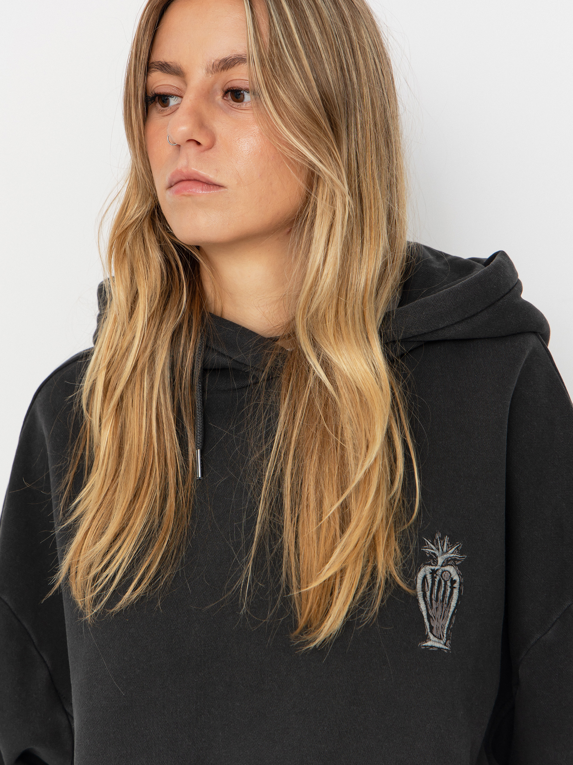 Худі Volcom Fa Vaderetro HD Wmn (vintage black)