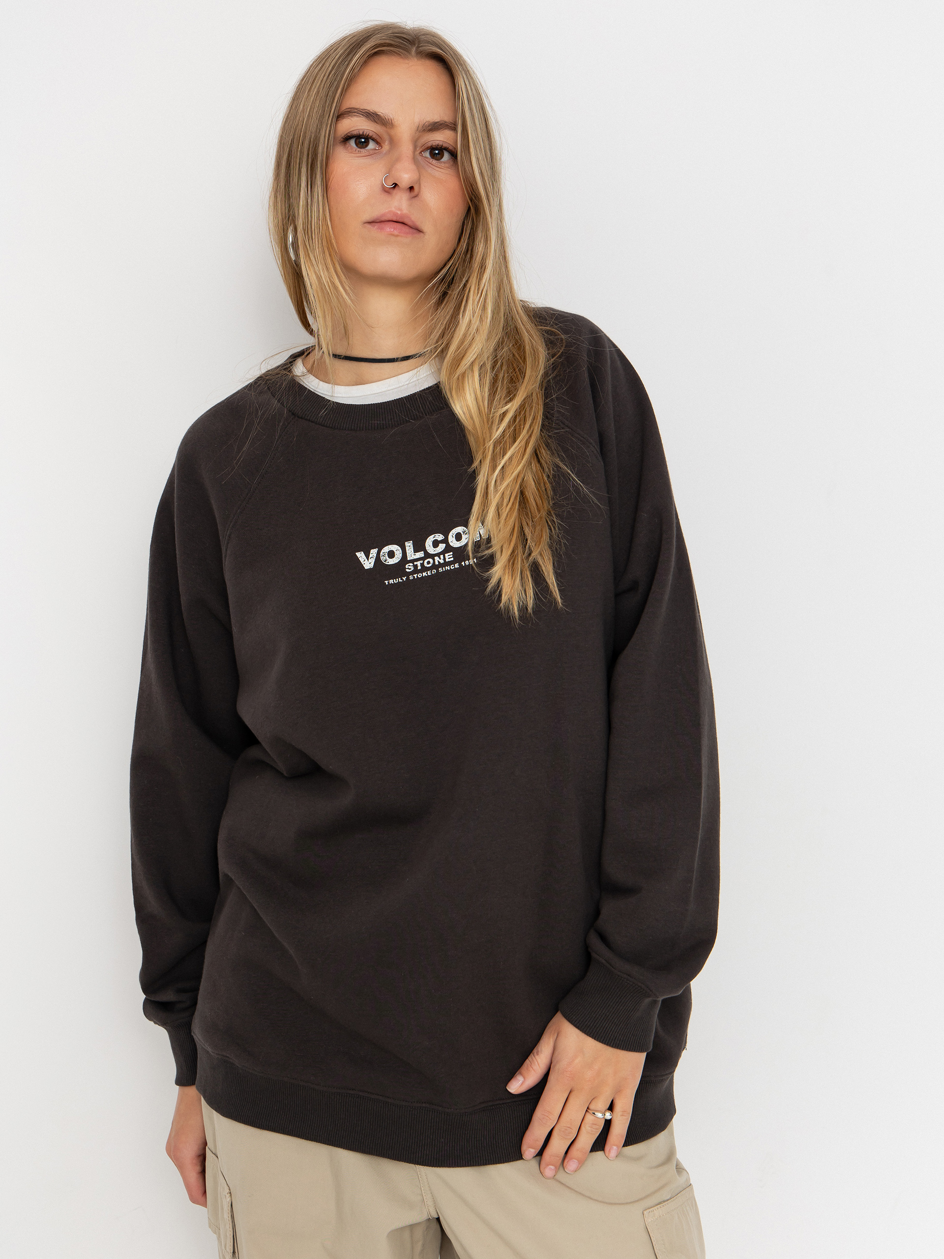 Світшот Volcom Stone Magic Crew Wmn (vintage black)