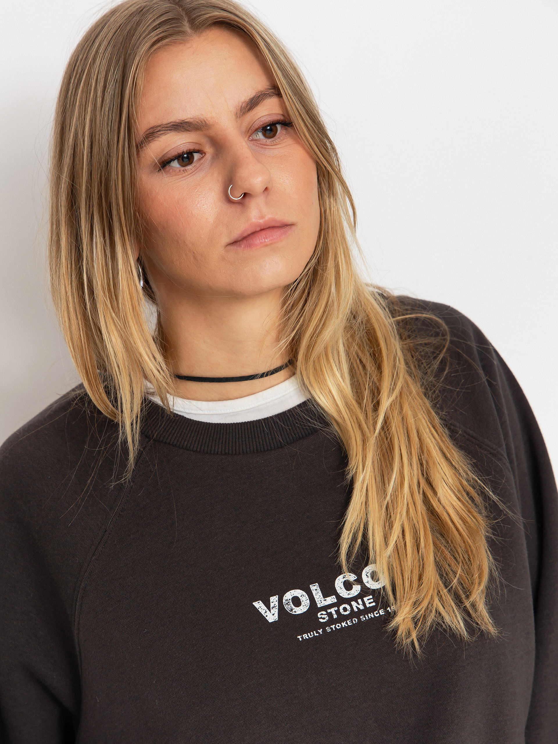Світшот Volcom Stone Magic Crew Wmn (vintage black)