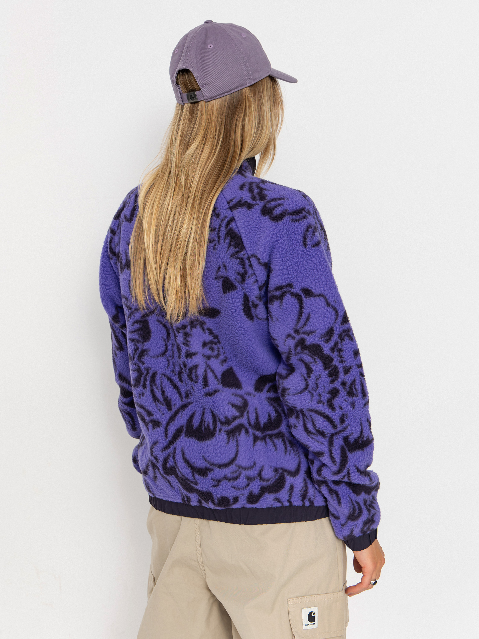 Жіночий Флісовий светр Helly Hansen Imperial Printed Pile Snap (ultra violet peony aop)