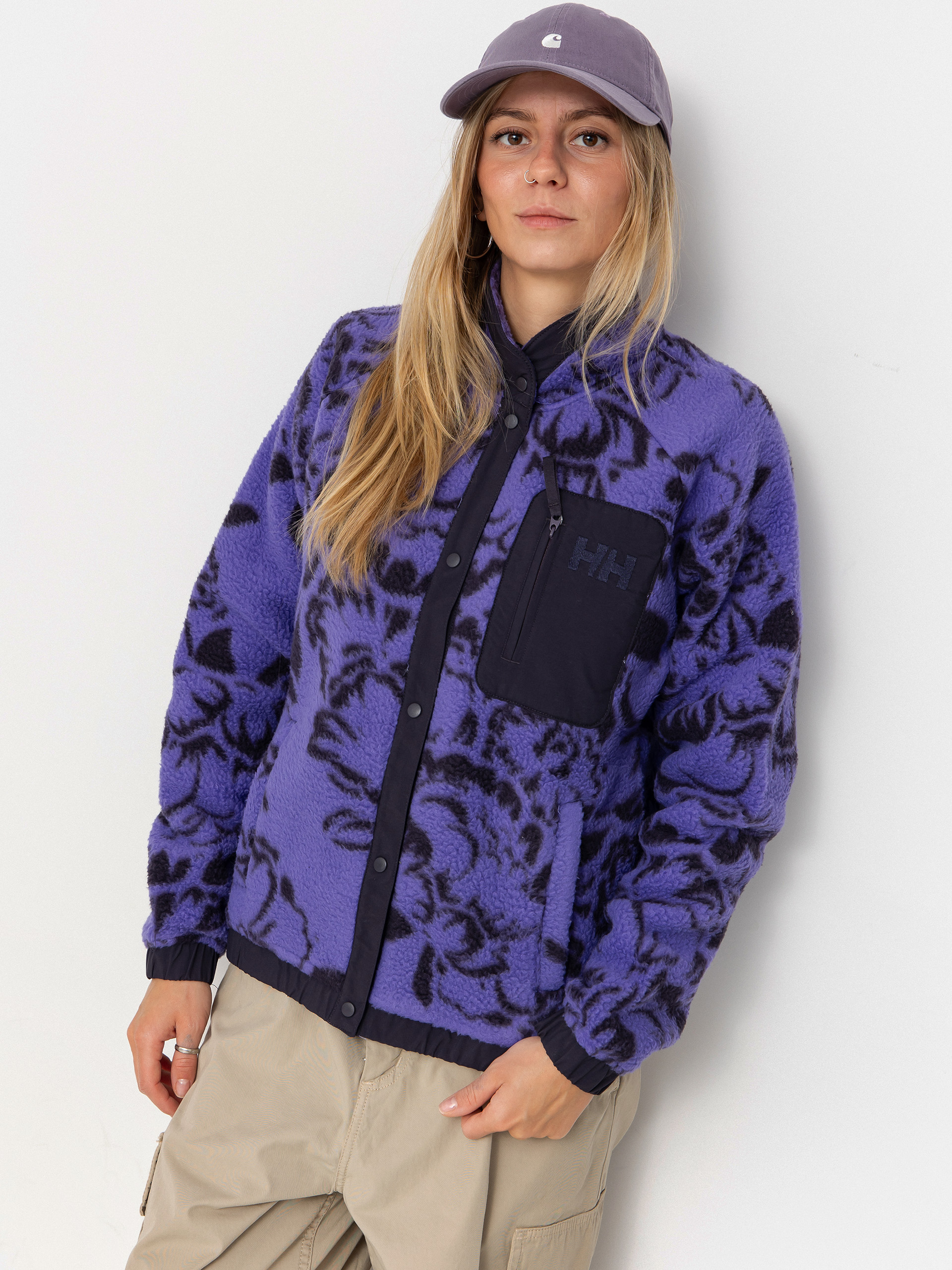 u0424u043bu0456u0441u043eu0432u0438u0439 u0441u0432u0435u0442u0440 Helly Hansen Imperial Printed Pile Snap Wmn (ultra violet peony aop)