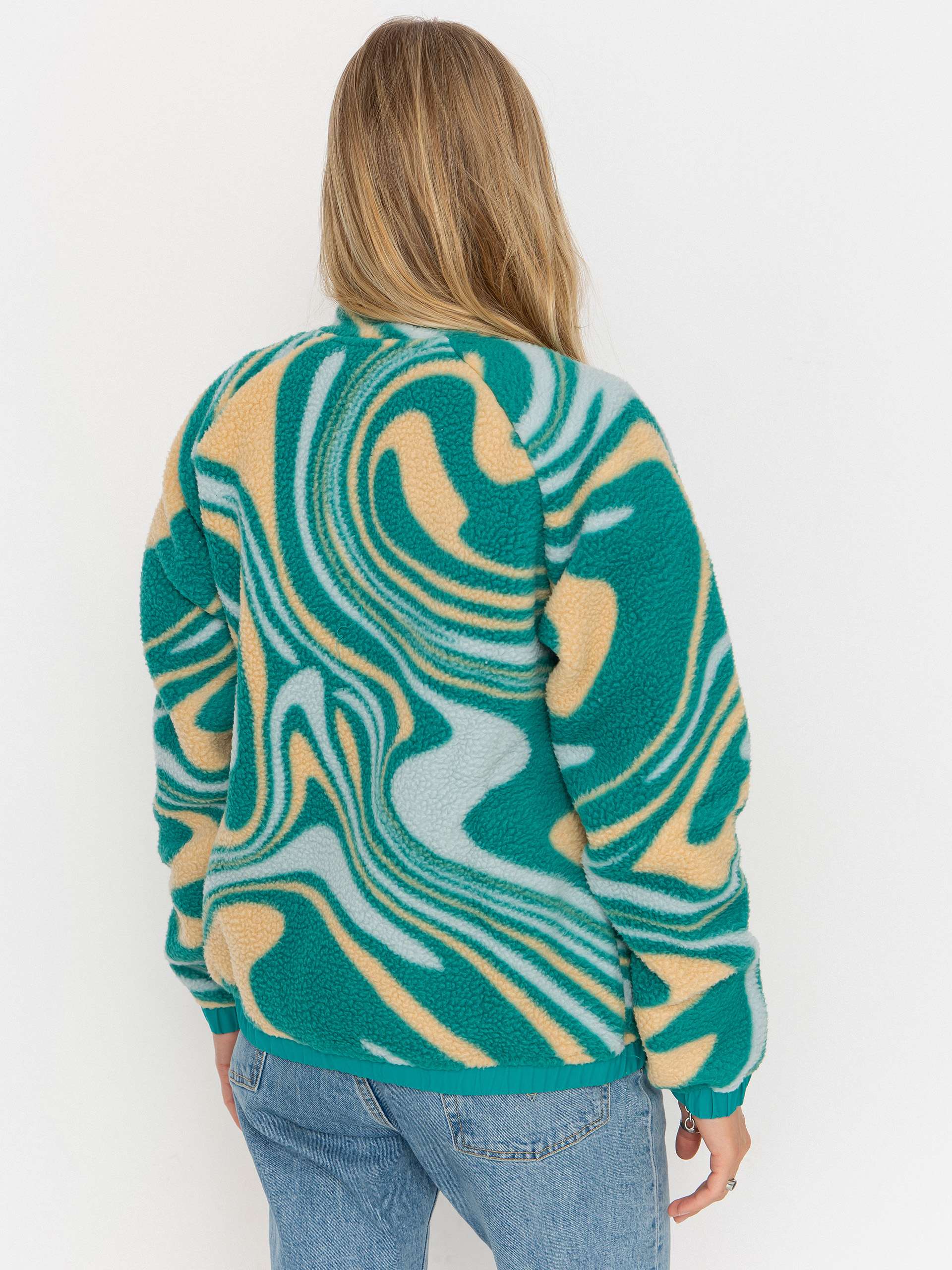 Жіночий Флісовий светр Helly Hansen Imperial Printed Pile Snap (barely blue swirl aop)