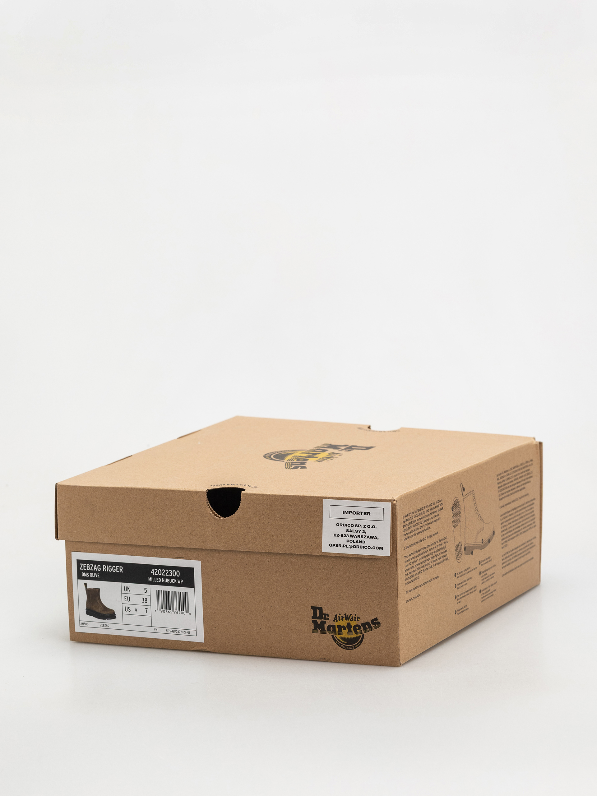 Взуття Dr. Martens ZebZag Rigger Rigger Wmn (dms olive milled nubuck wp)