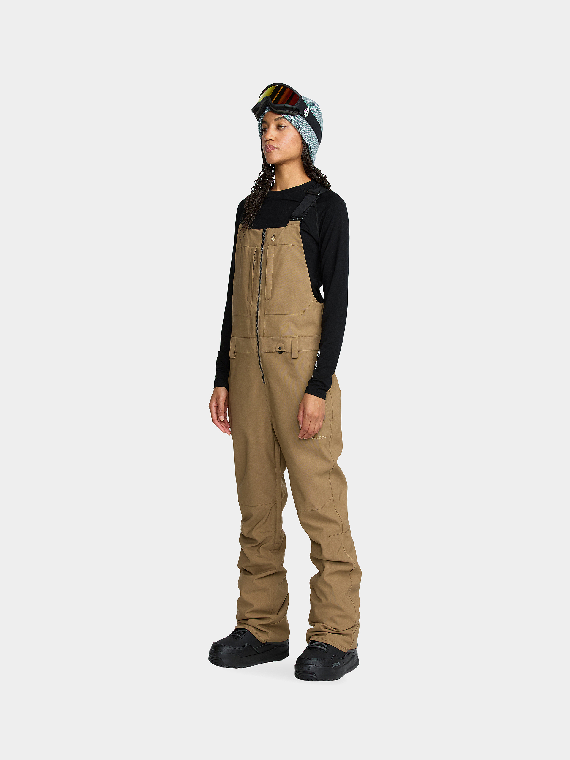 Жіночі Сноубордичні штани Volcom Swift Bib Overall (bronze)
