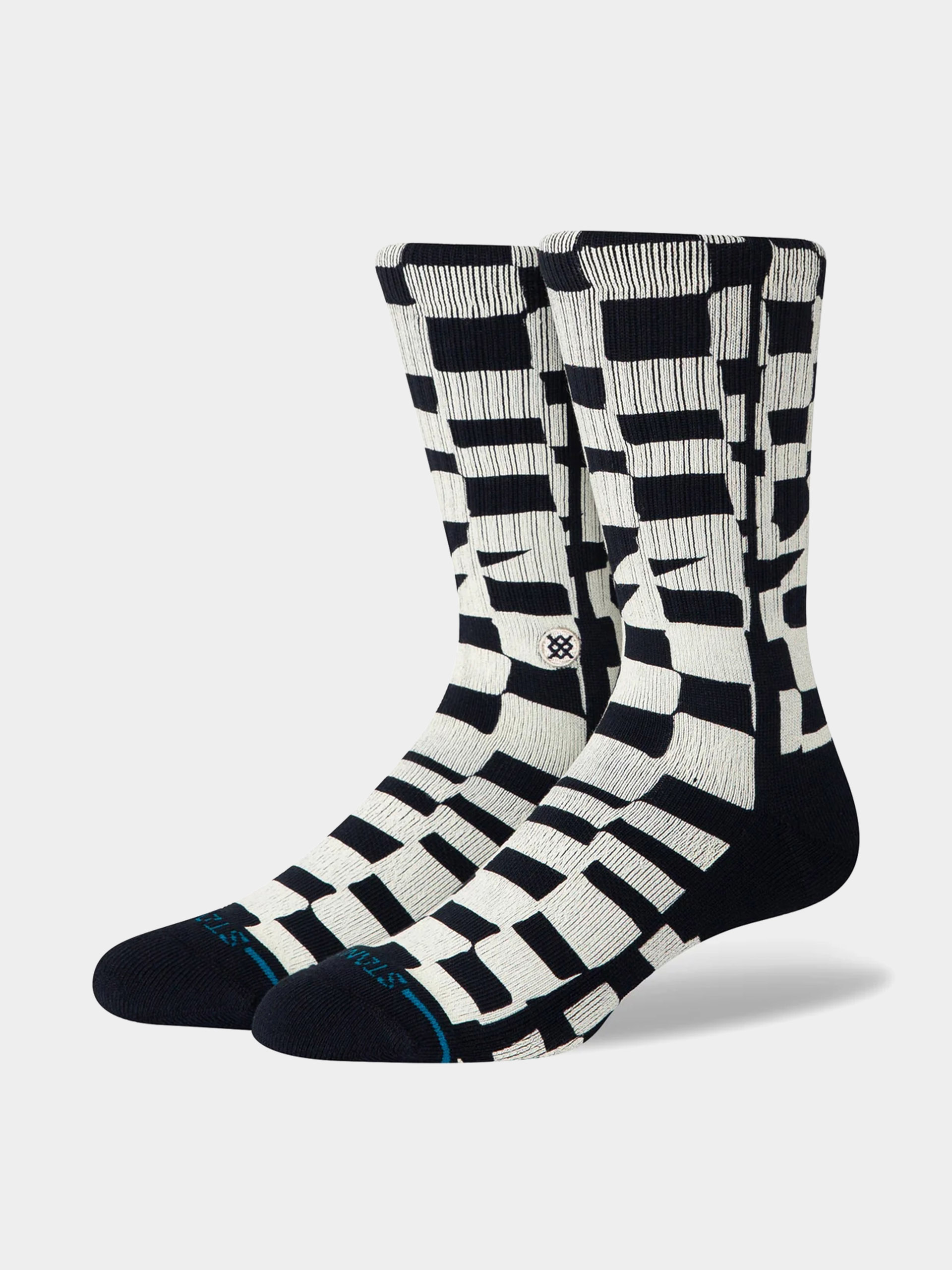  Шкарпетки Stance Wave Check Crew (black)
