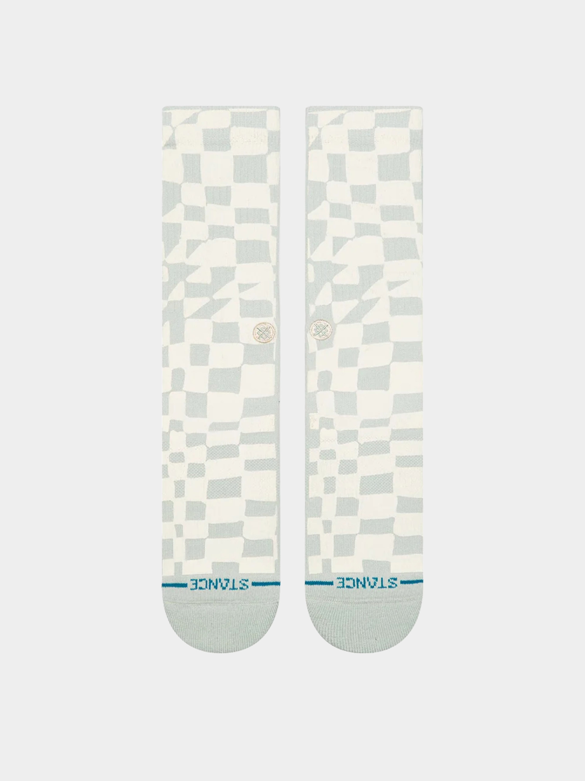  Шкарпетки Stance Wave Check Crew (pale blue)