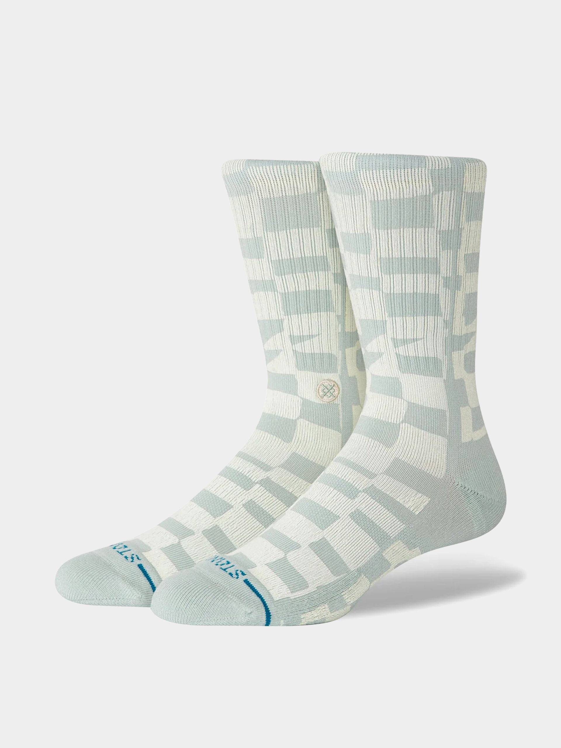 Шкарпетки Stance Wave Check Crew (pale blue)