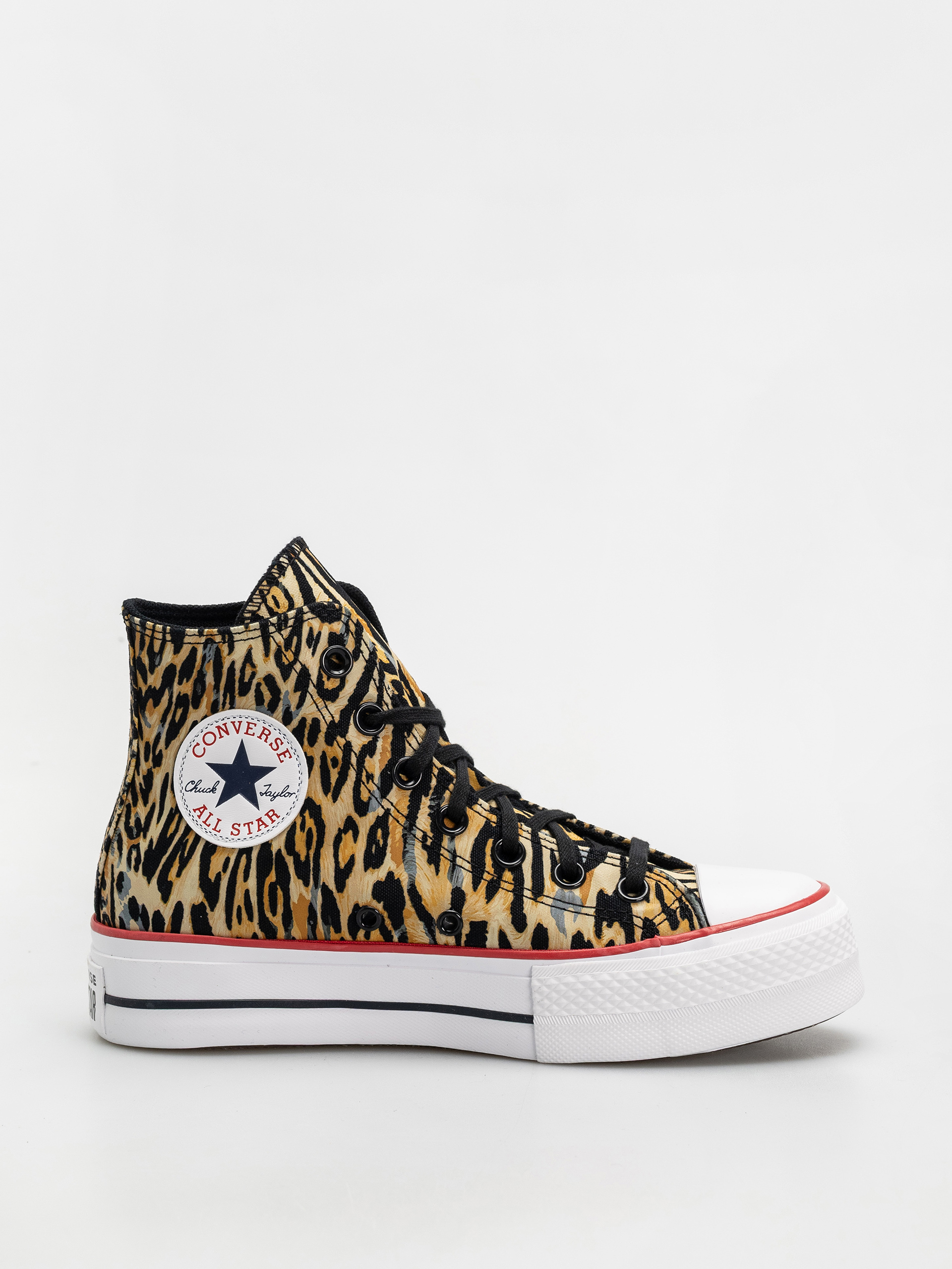 u041au0435u0434u0438 Converse Chuck Taylor All Star Lift Hi Wmn (black/white/red)