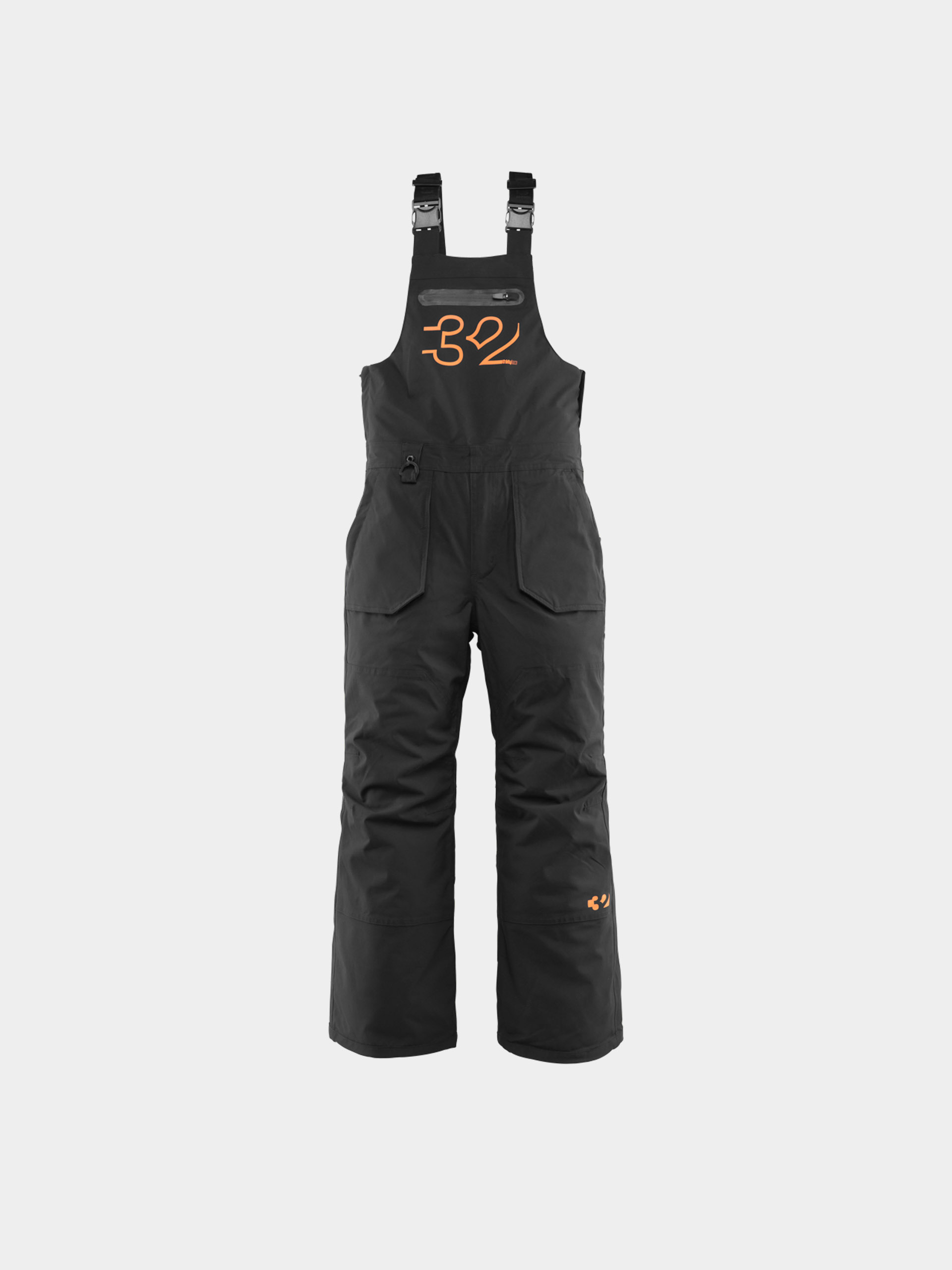 Сноубордичні штани ThirtyTwo Youth Basement Bib JR (black/orange)