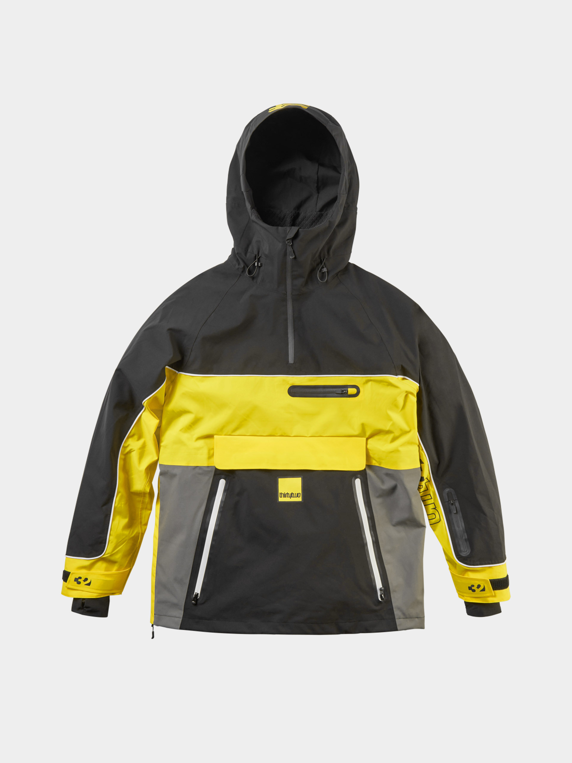 Чоловіча Сноубордична куртка ThirtyTwo Light Anorak (black/yellow)