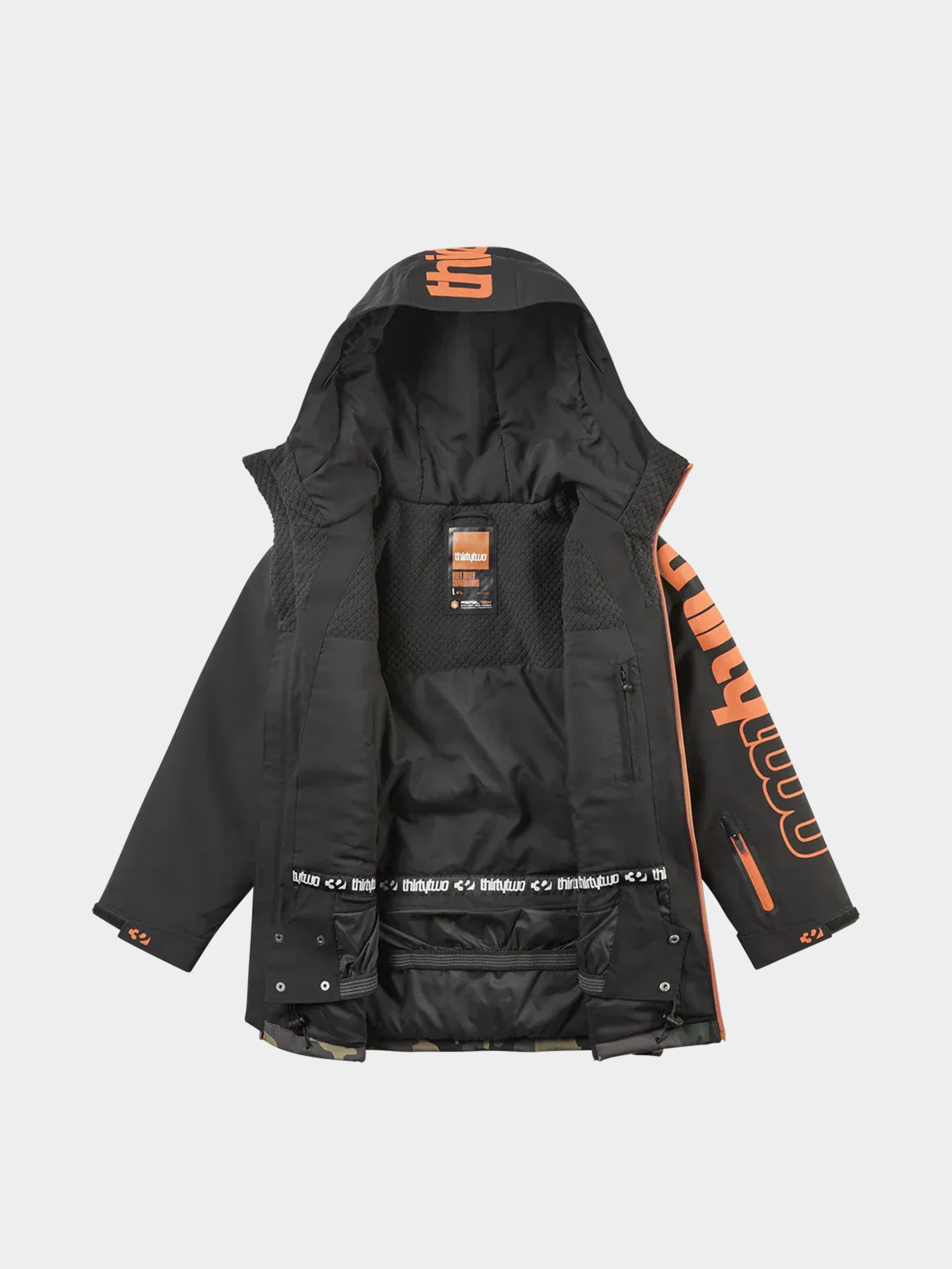 Сноубордична куртка ThirtyTwo Youth Grasser Insulated JR (black/orange)
