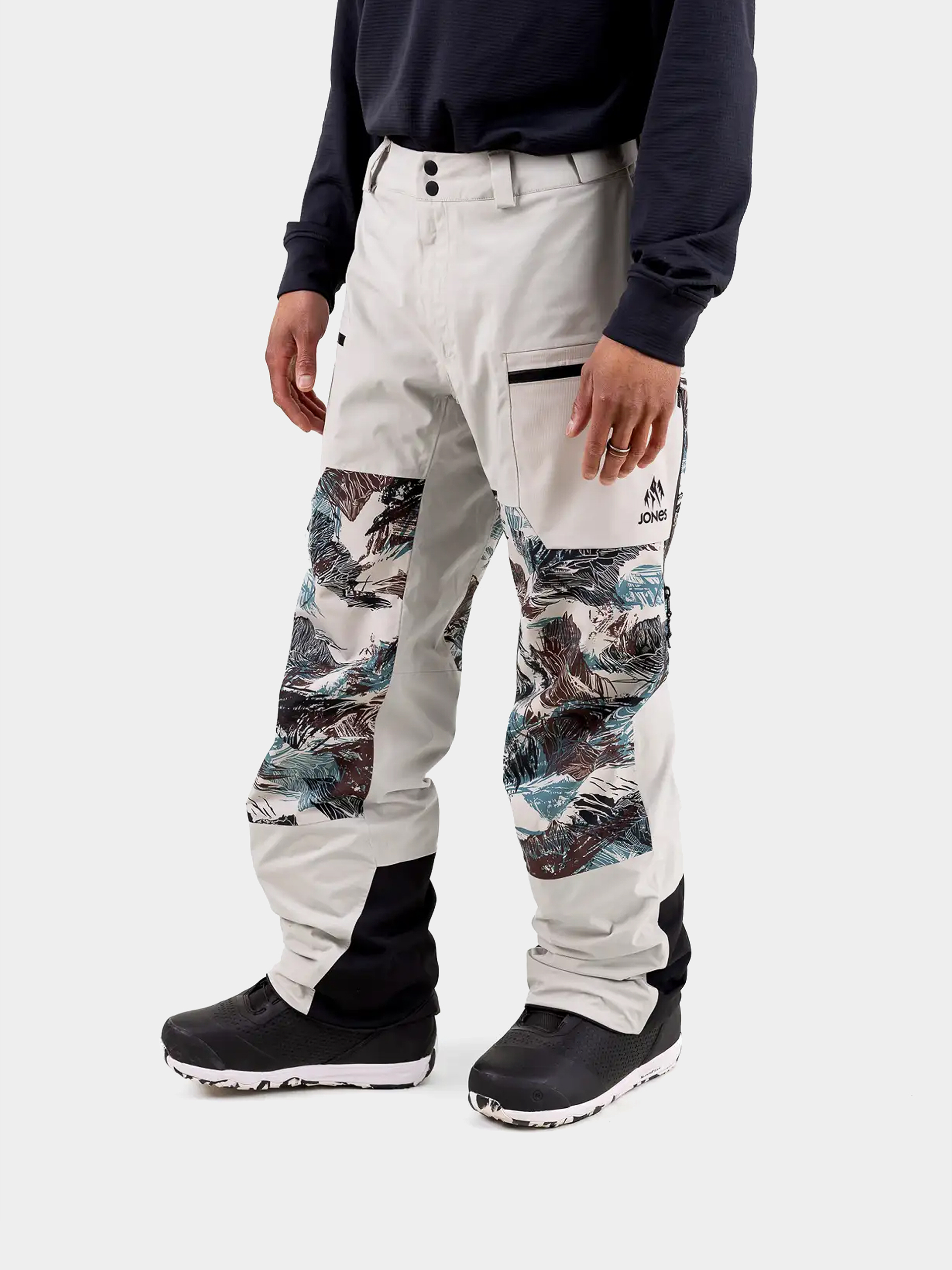 Чоловічі Сноубордичні штани Jones Snowboards Mtn Surf Rec (smoke gray)