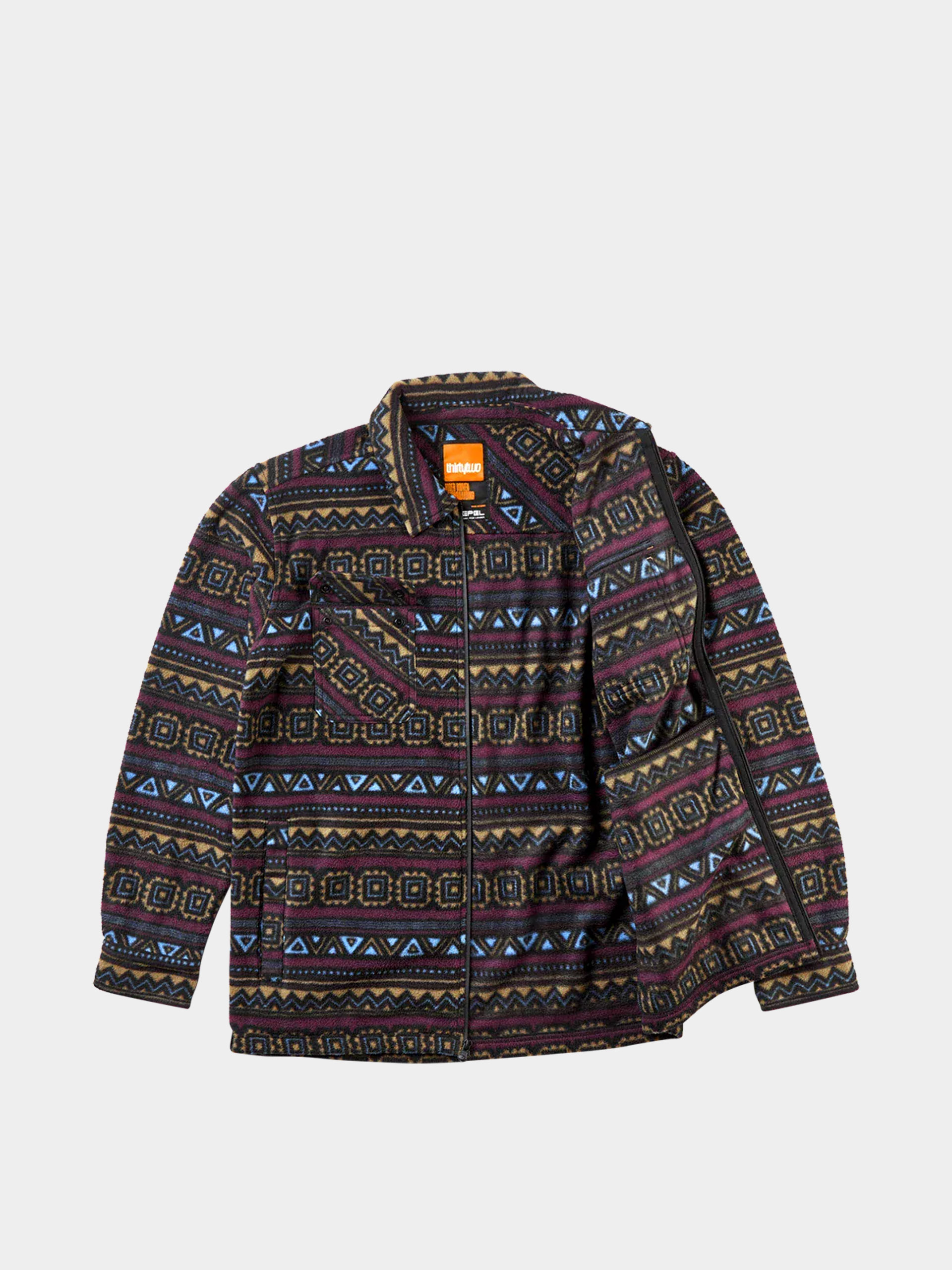 Чоловіча Термосвітшот ThirtyTwo Rest Stop Zip Up Shirt (maroon)