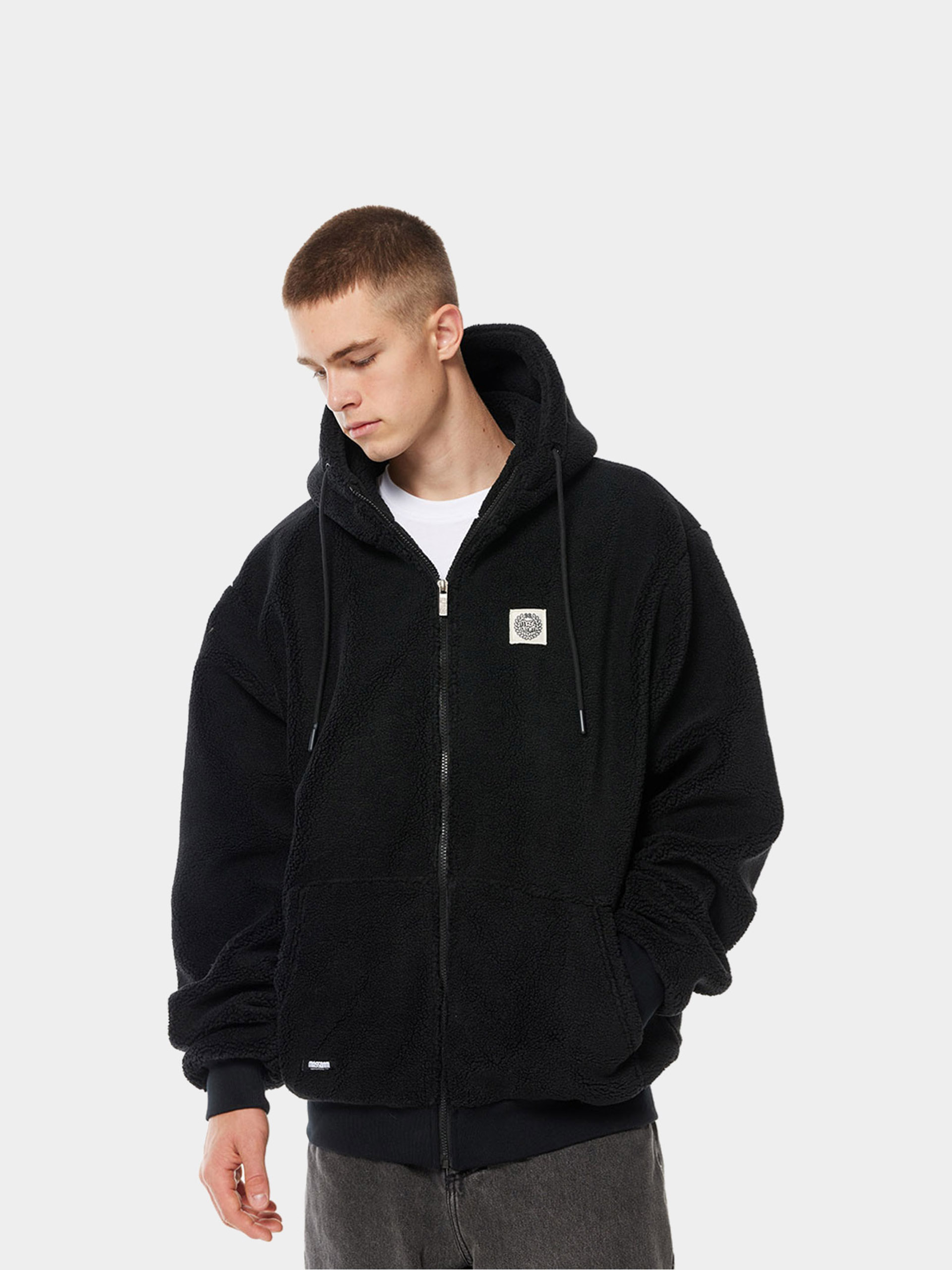 u041au0443u0440u0442u043au0430 MassDnm Patch Teddy Zip Hoody (grey)