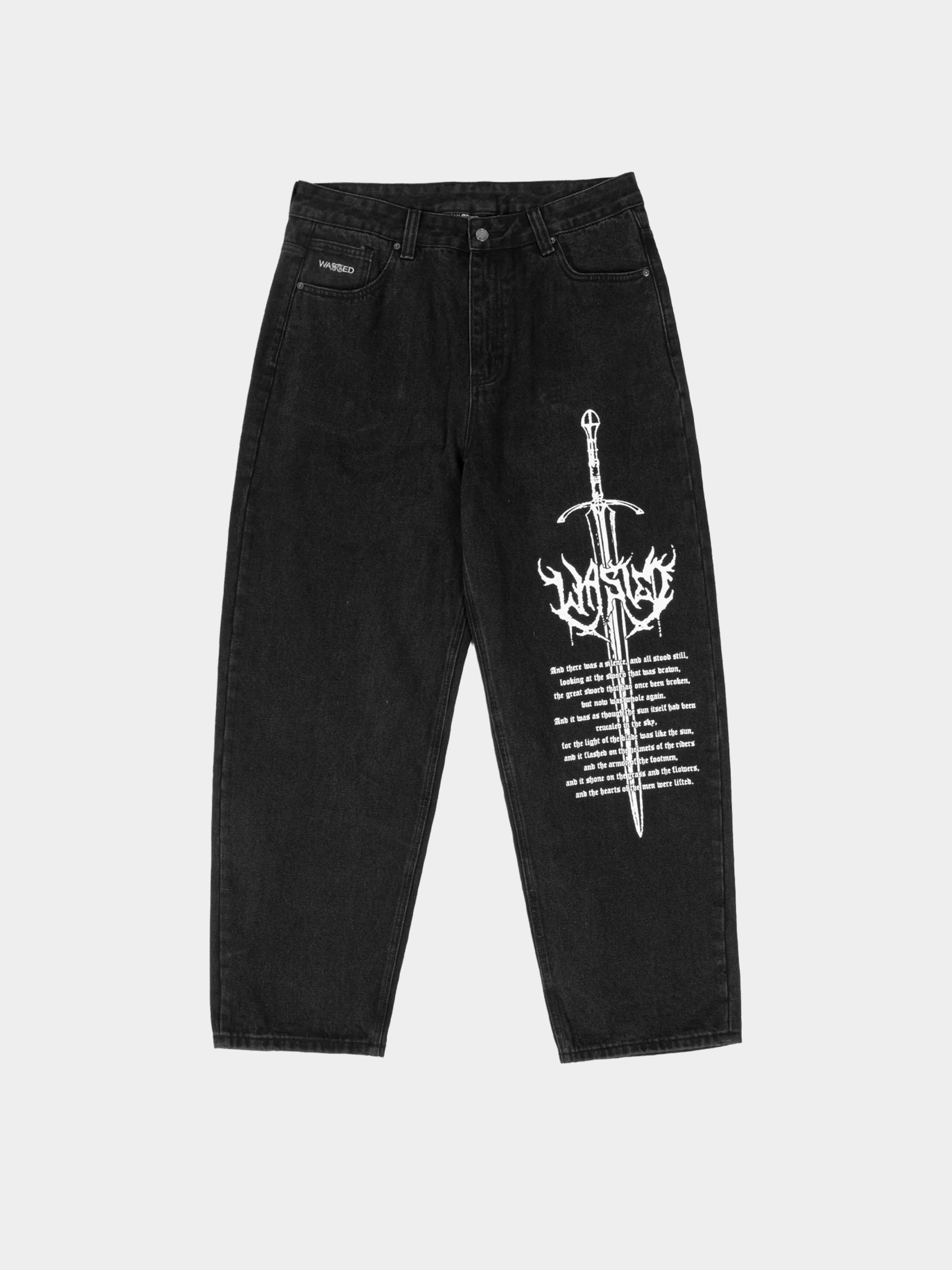 Штани Wasted Paris Sword Casper (faded black)