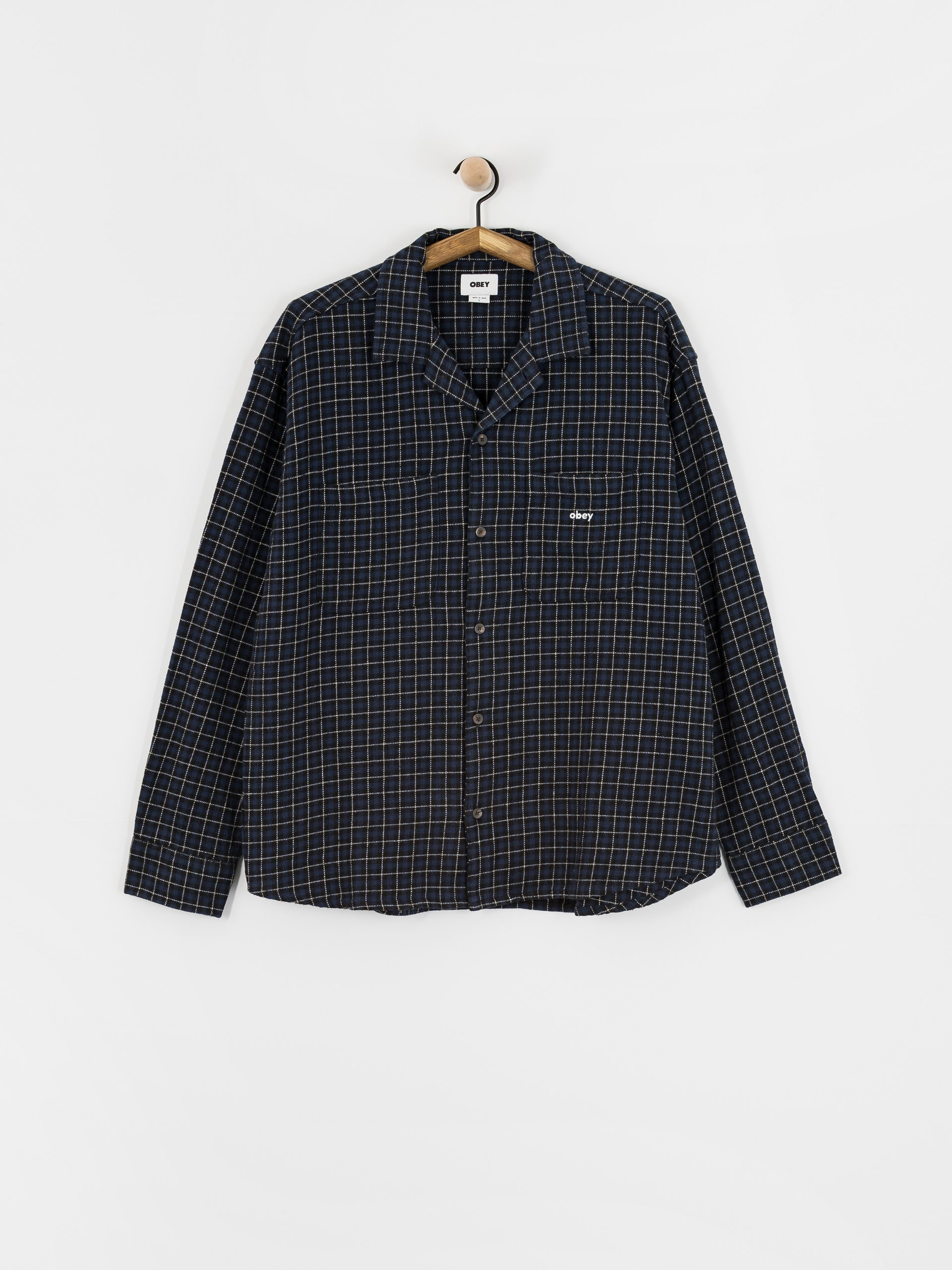Сорочка OBEY Adams (academy navy multi)