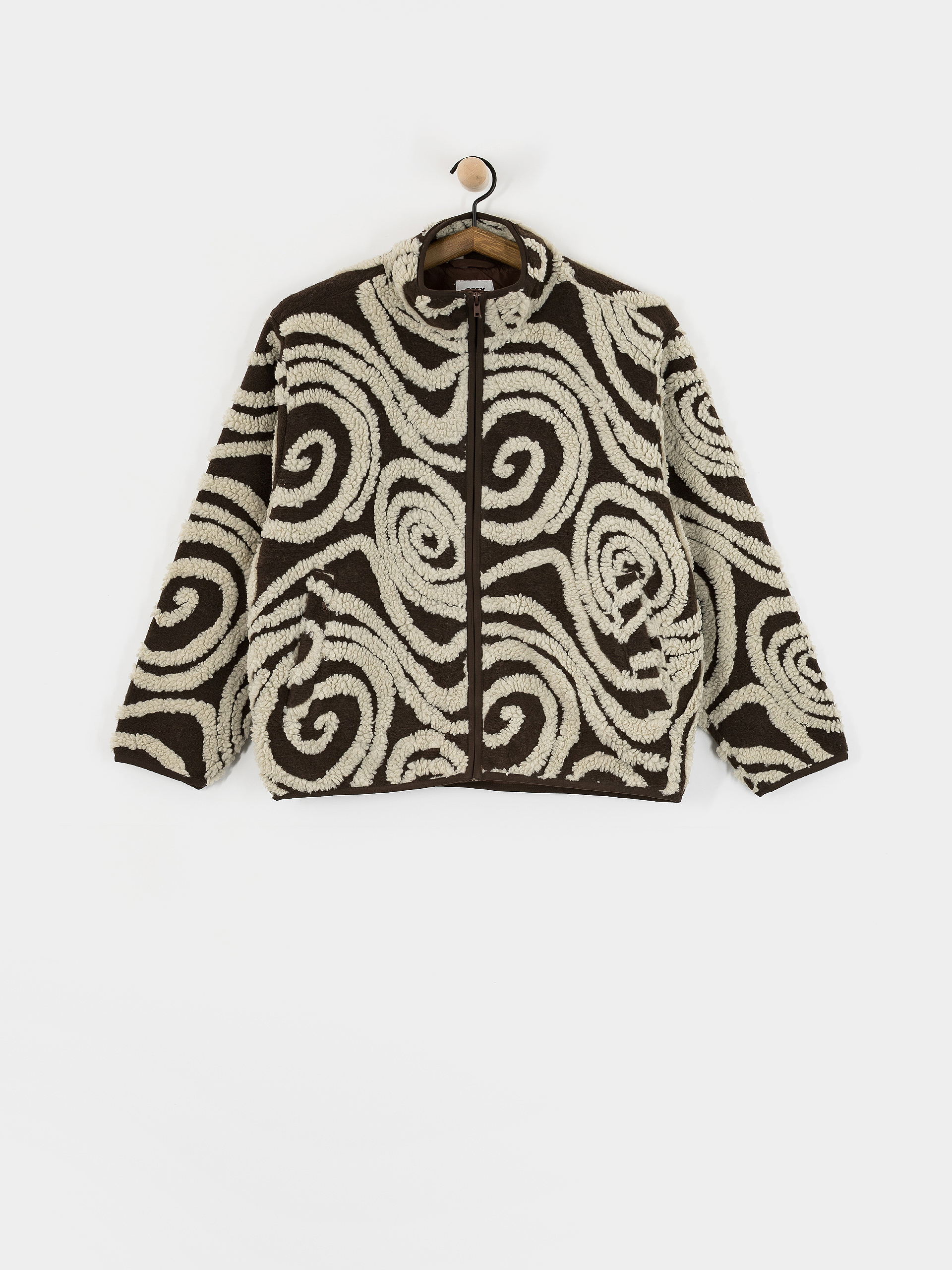 Флісовий светр OBEY Swirls Jacquard Zip Wmn