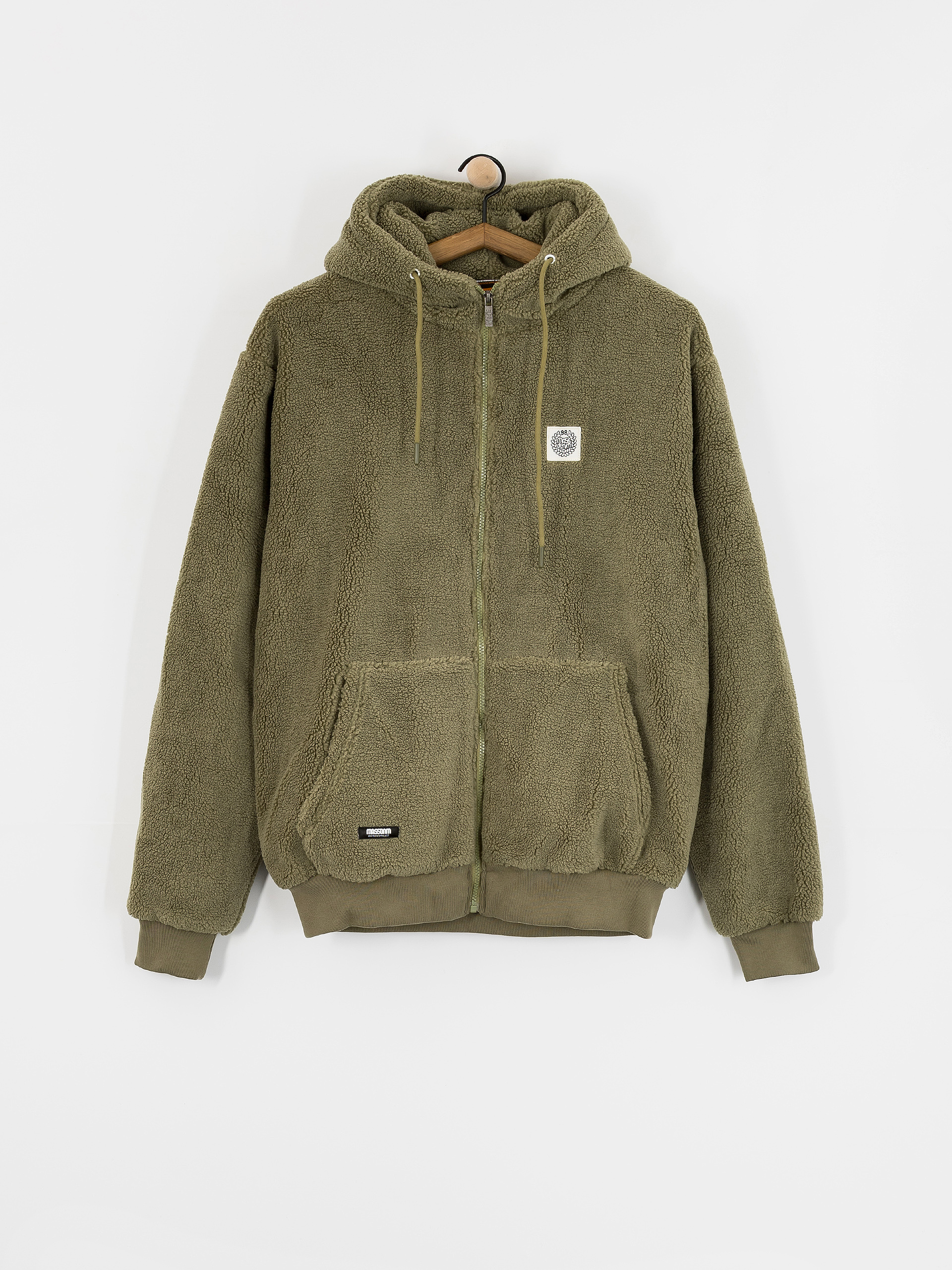 u041au0443u0440u0442u043au0430 MassDnm Patch Teddy Zip Hoody (olive)