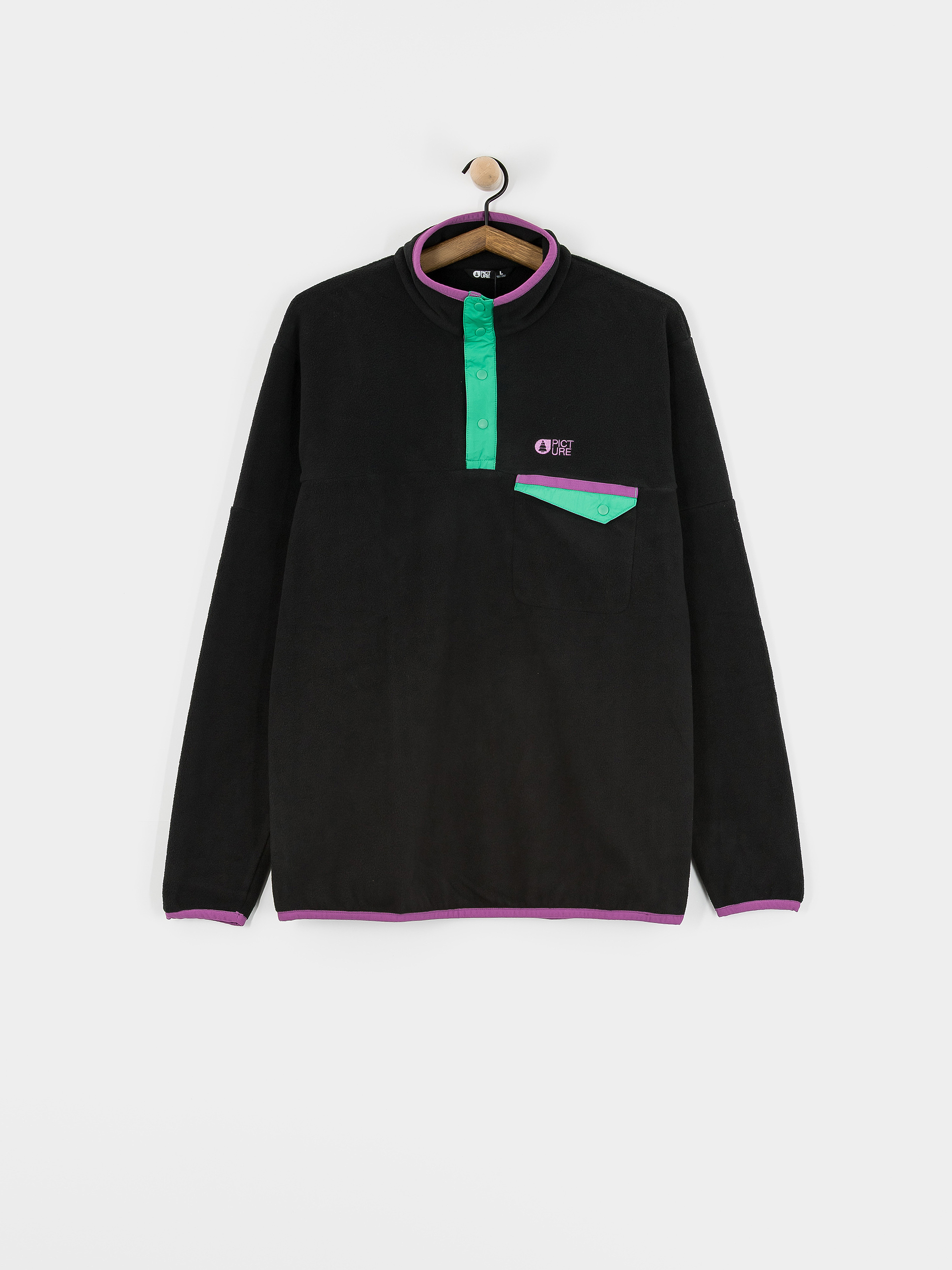 Чоловічий Флісовий светр Picture Arcca 1/4 Zip (black)