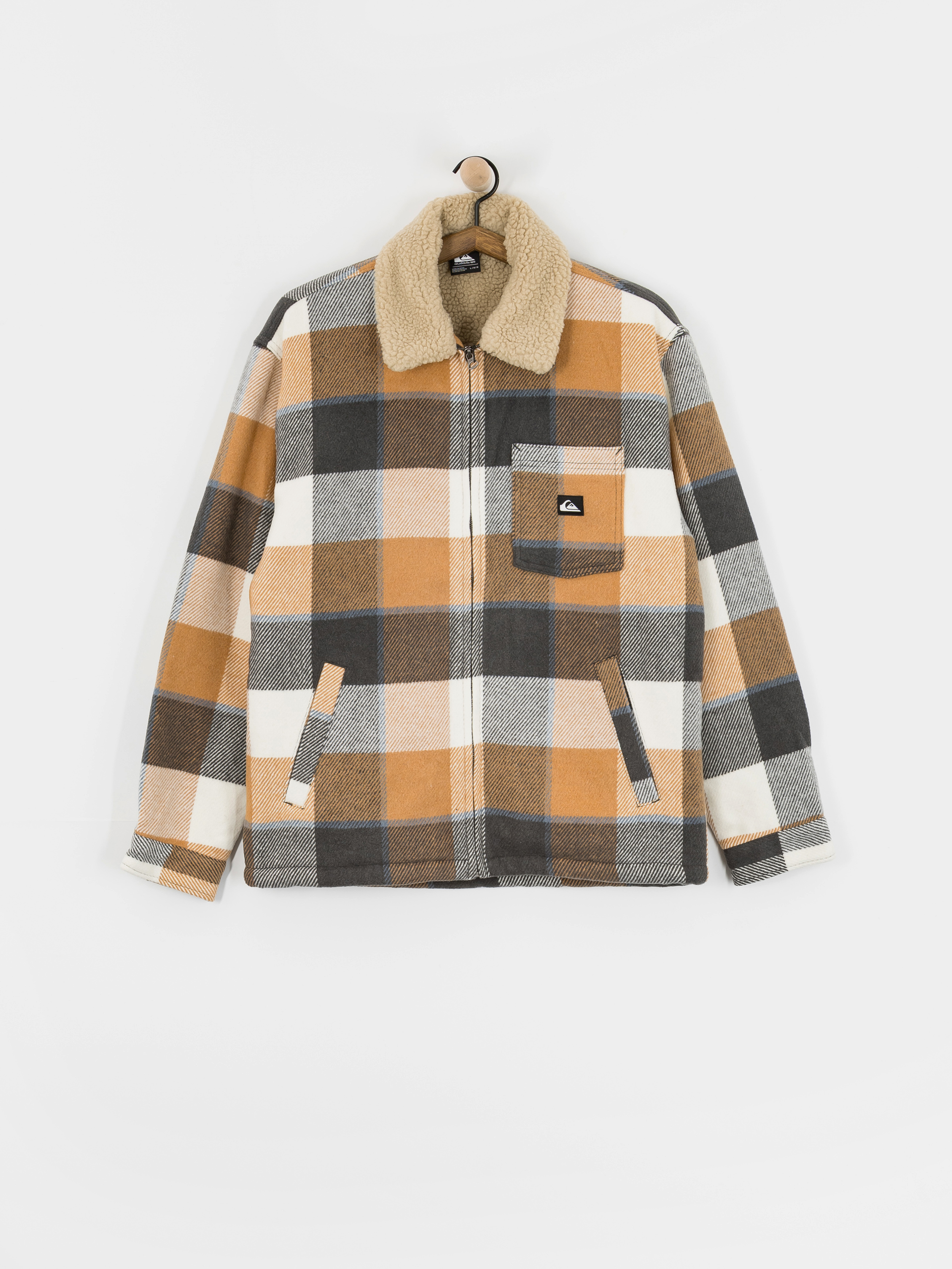 Куртка Quiksilver Dna Sherpa Harrington (almond motherfly check)