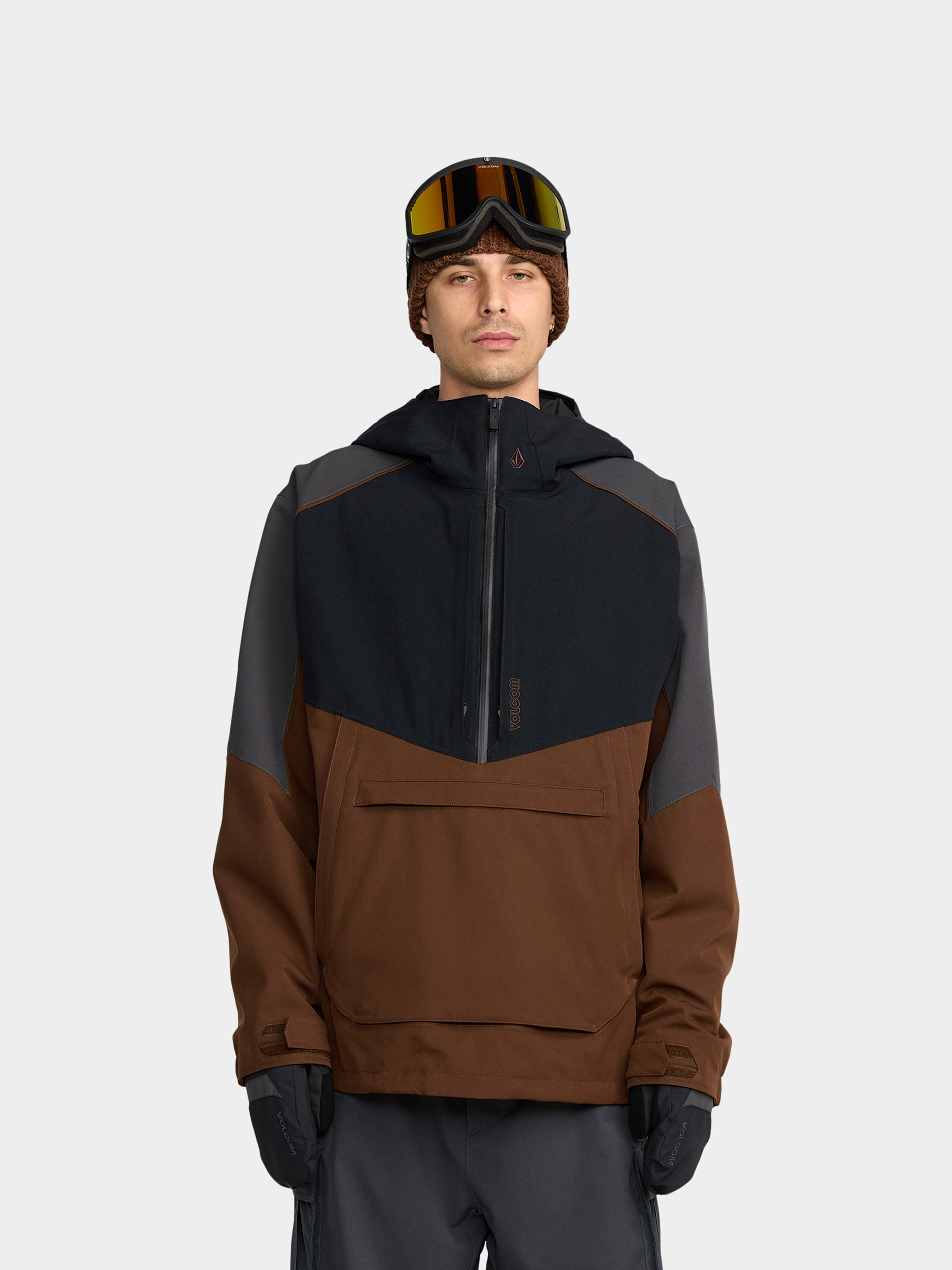 Чоловіча Сноубордична куртка Volcom Brighton Pullover (brown)