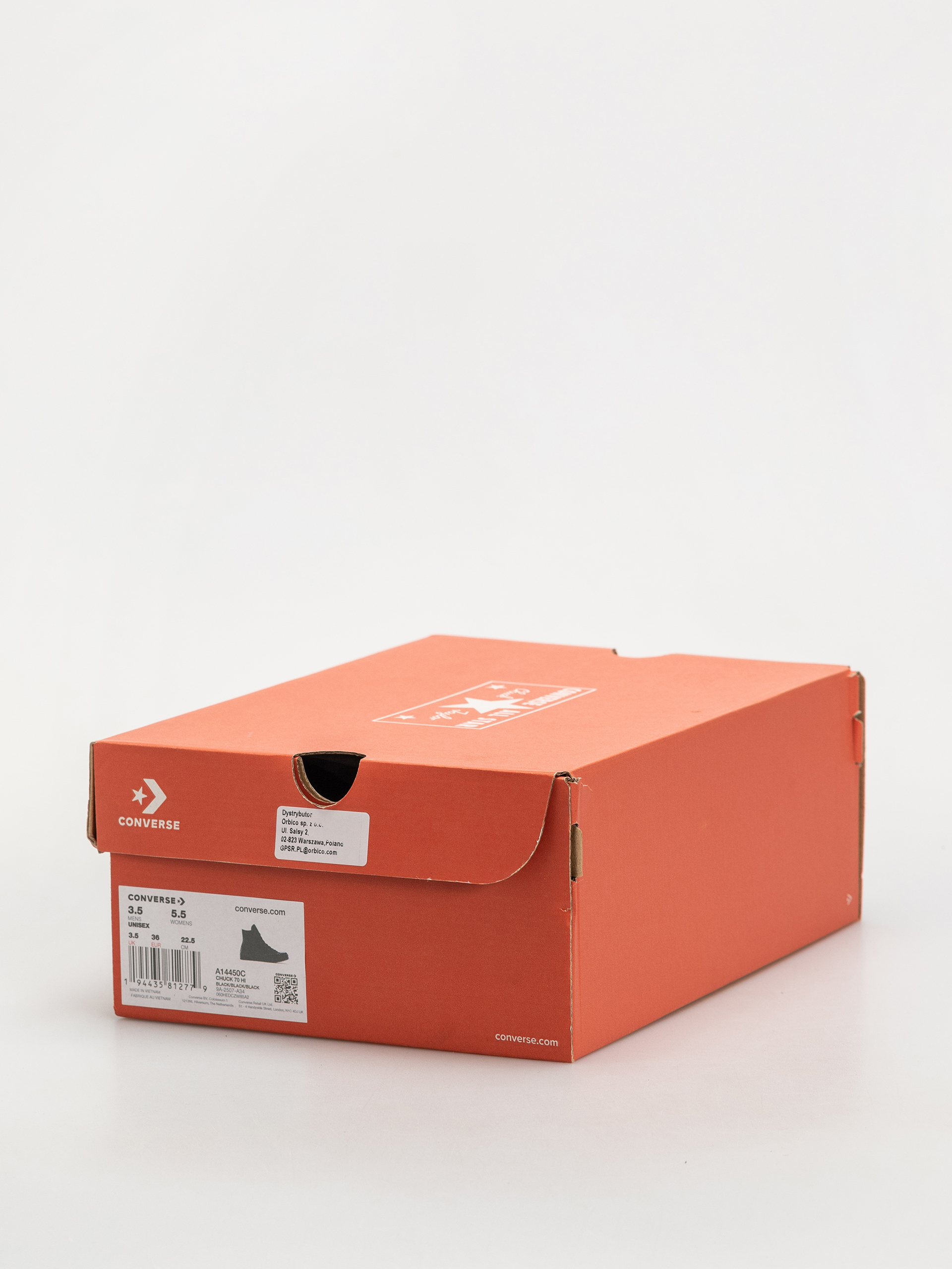 Кеди Converse Chuck 70 Hi (black/black/black)