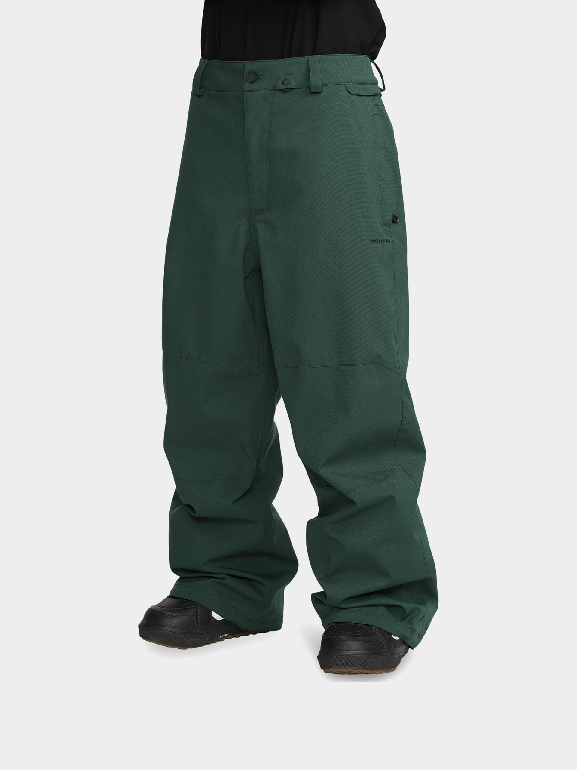 Чоловічі Сноубордичні штани Volcom Snow Billow (black green)