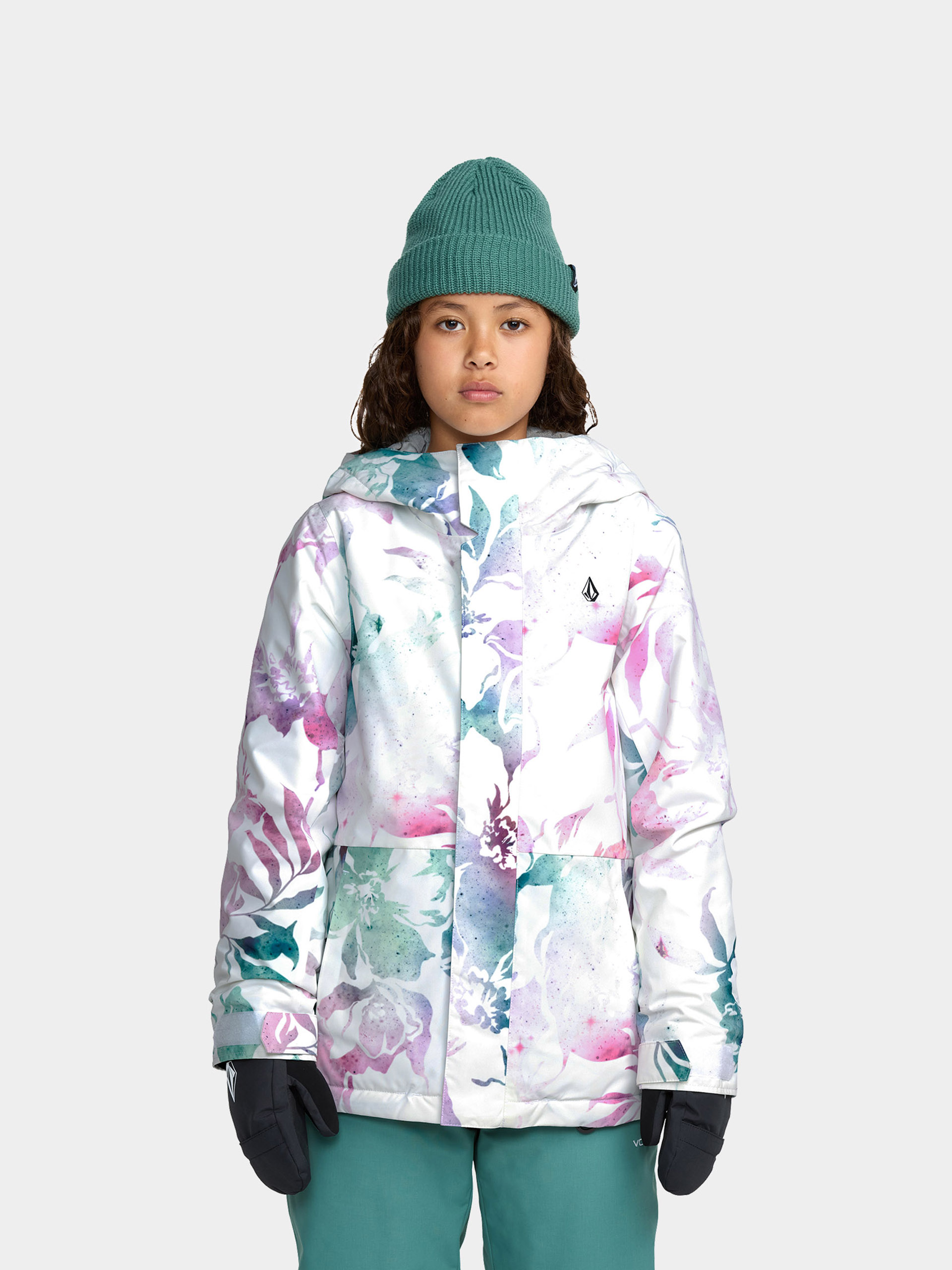 Сноубордична куртка Volcom Sass'N'Frass Ins JR (white)