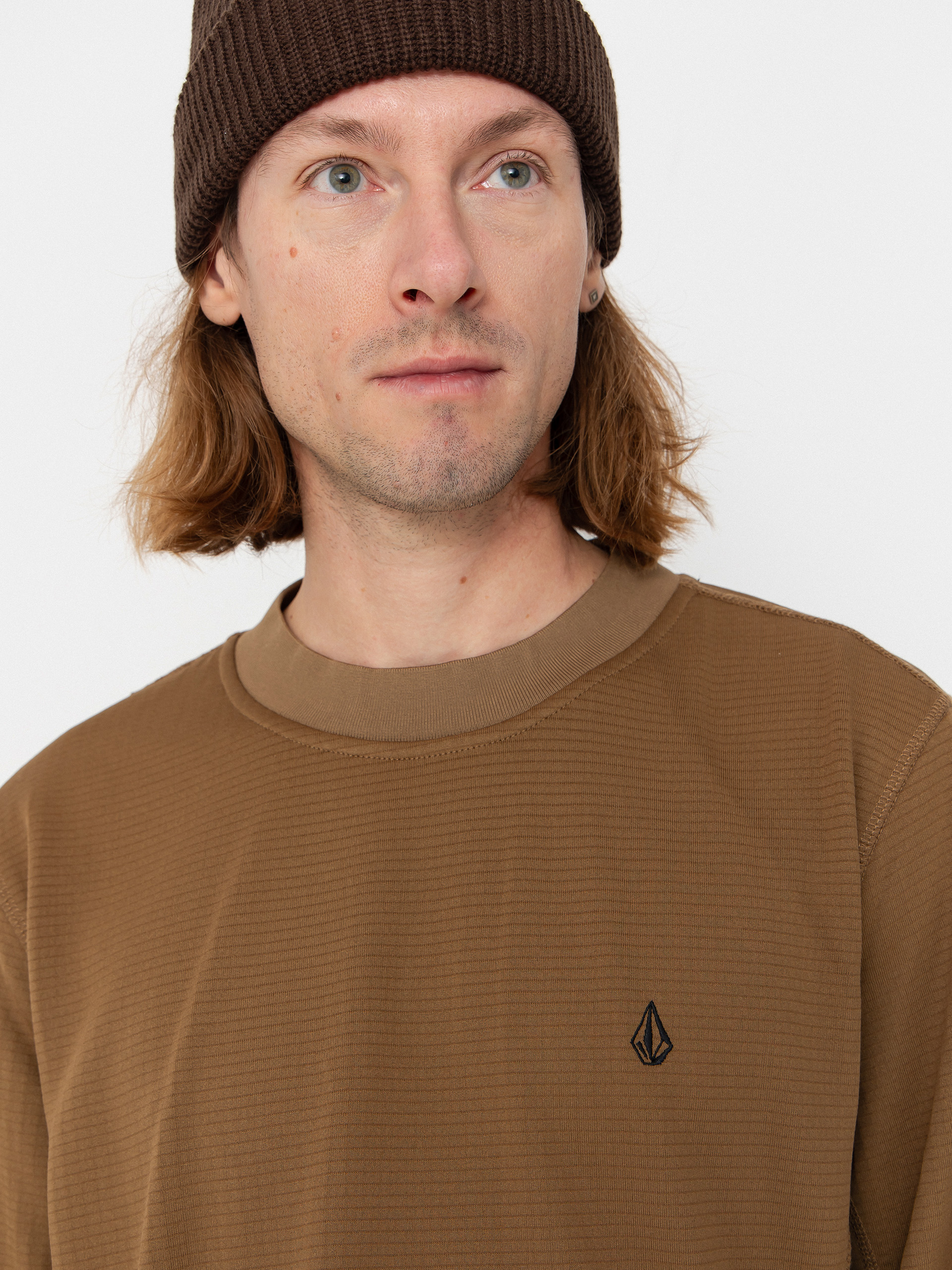 Чоловіча Термосвітшот Volcom Gridlock Crew Neck (bronze)