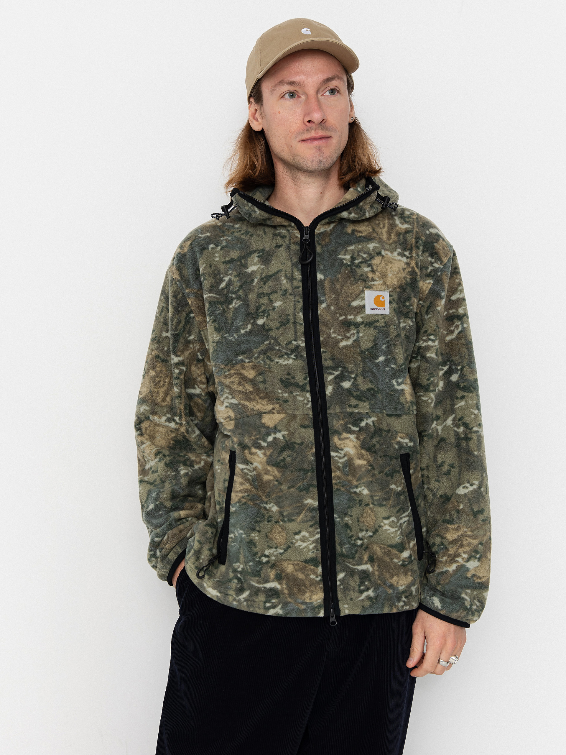 Флісовий светр Carhartt WIP Blevin (camo combi/green)