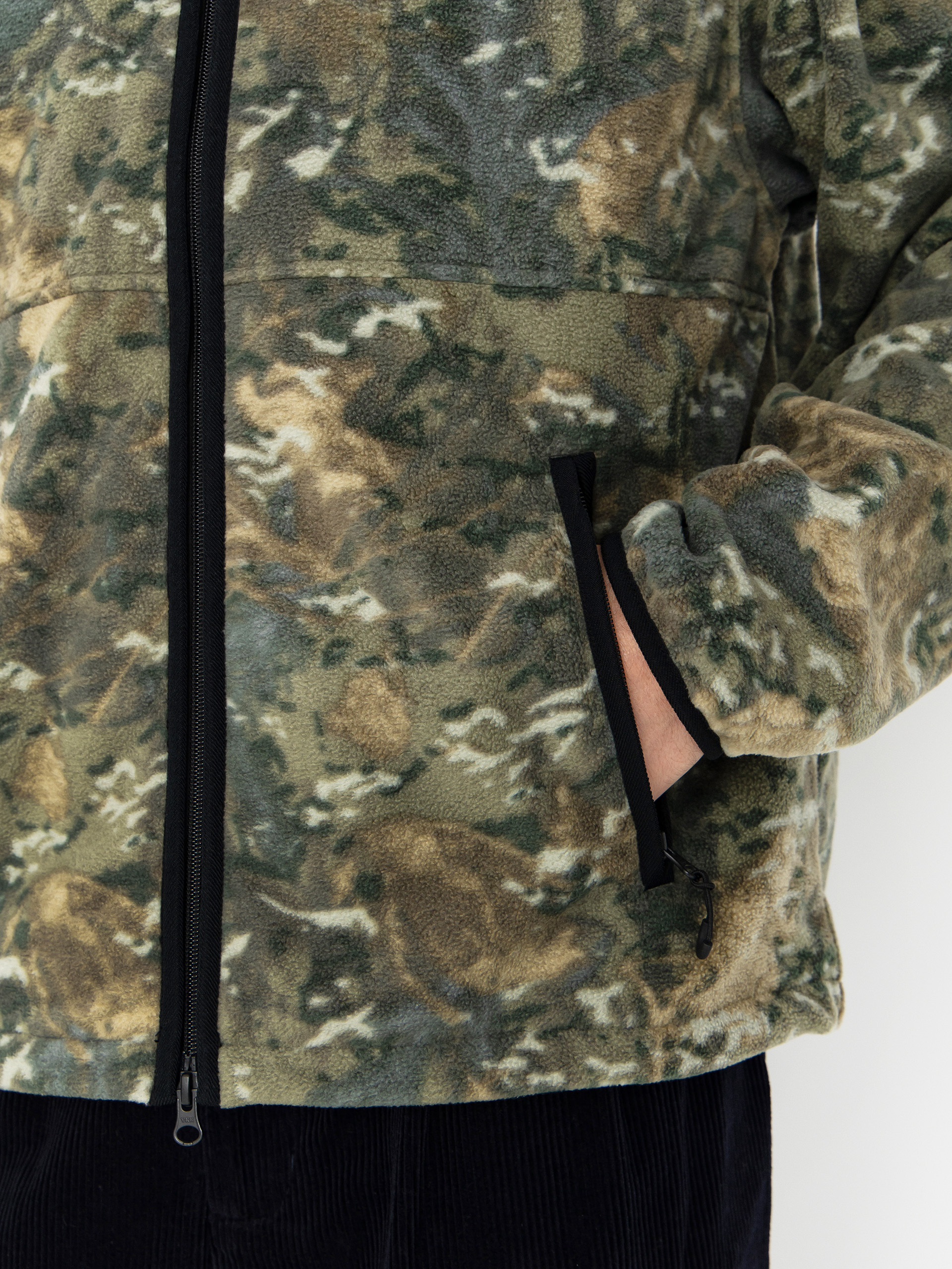 Чоловічий Флісовий светр Carhartt WIP Blevin (camo combi/green)