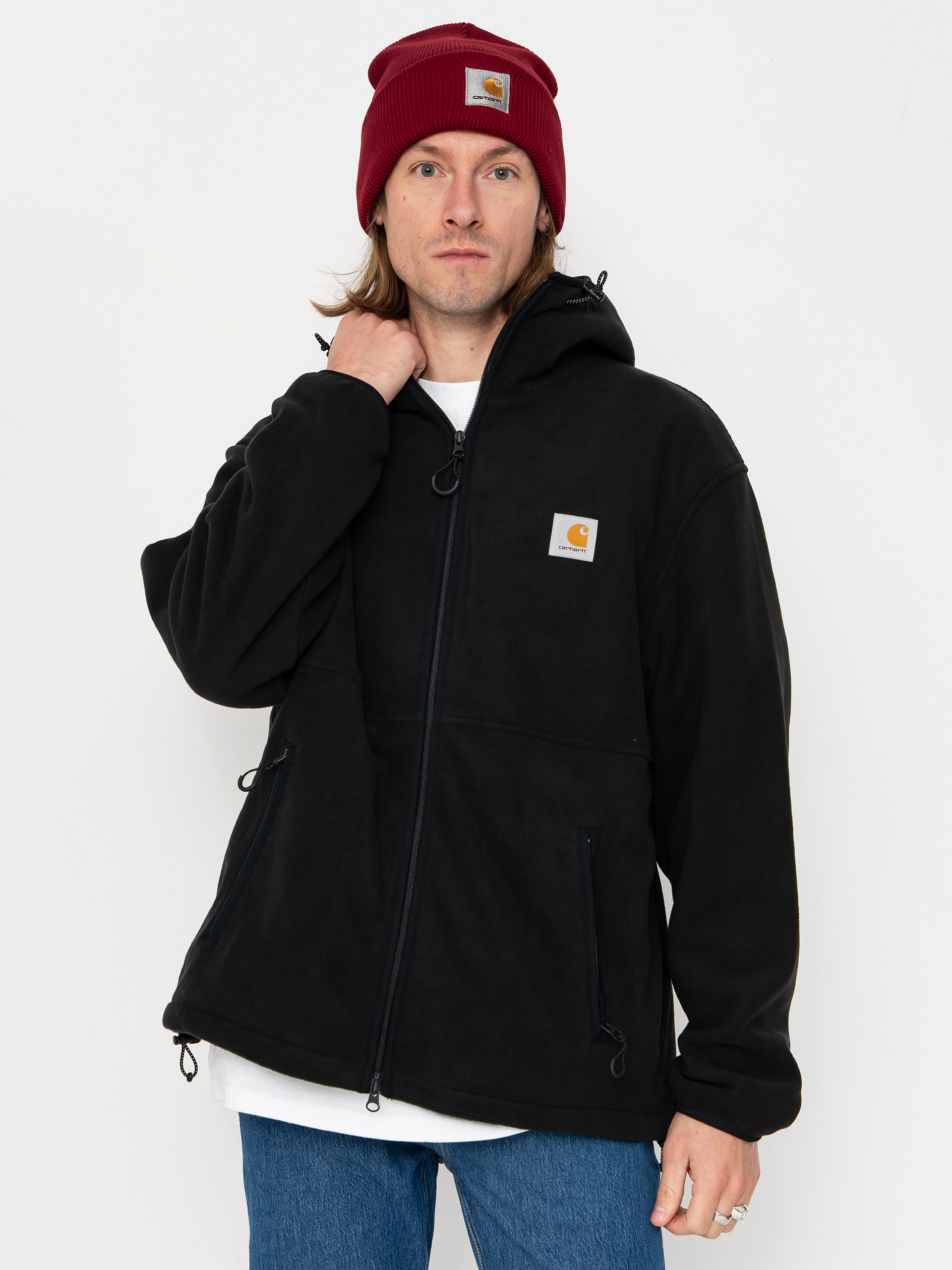 Чоловічий Флісовий светр Carhartt WIP Blevin (black)