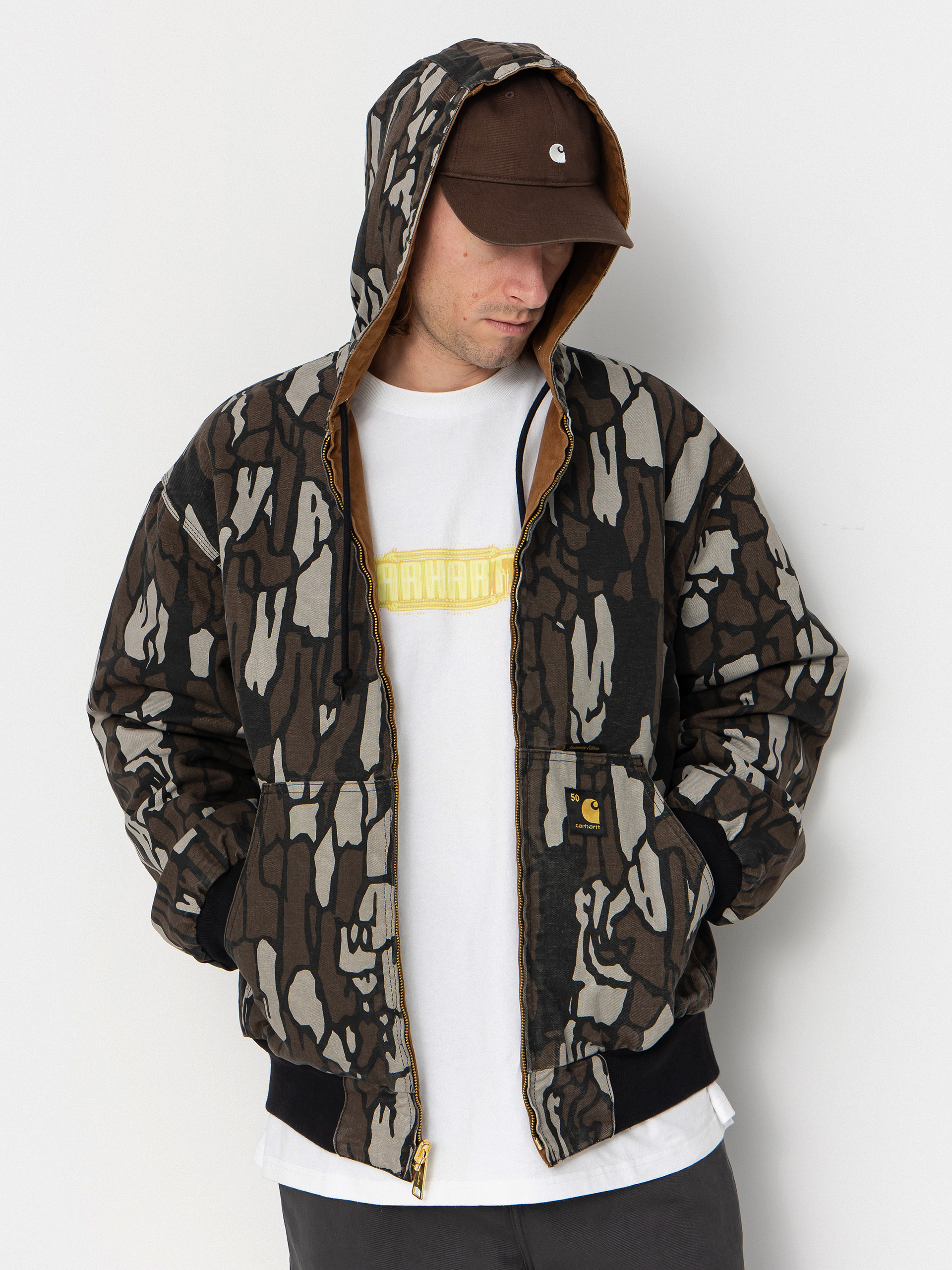 Куртка Carhartt WIP 50 Years Anniversary OG Active (hamilton brown/camo trebark/rinsed)