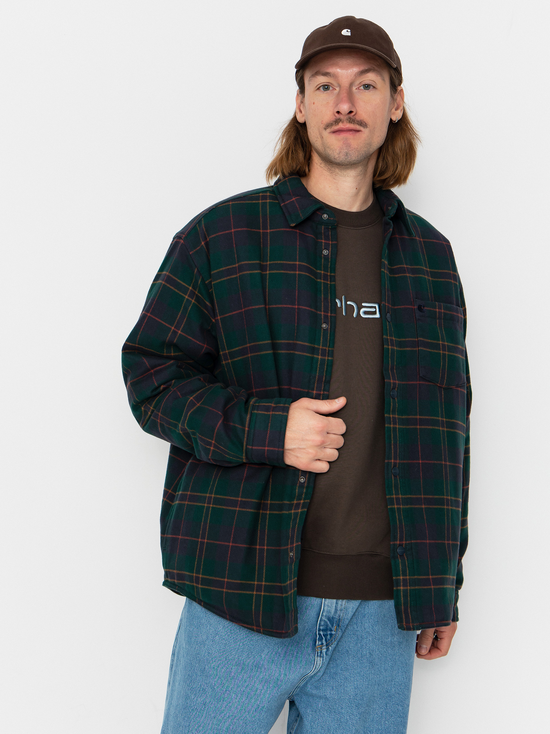 u041au0443u0440u0442u043au0430 Carhartt WIP Gargan (gargan check/dark fir)